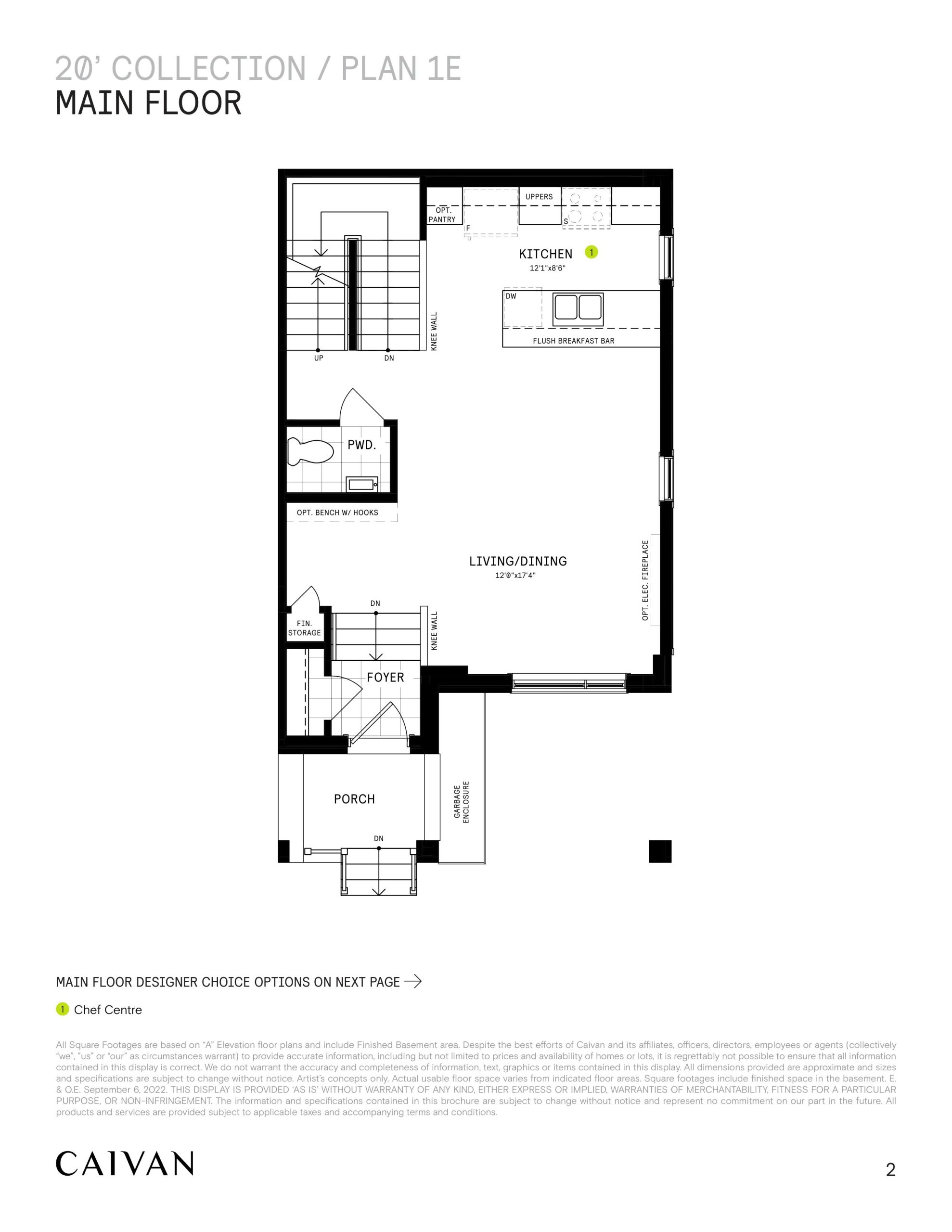 20' Collection / Plan 1E floor plan