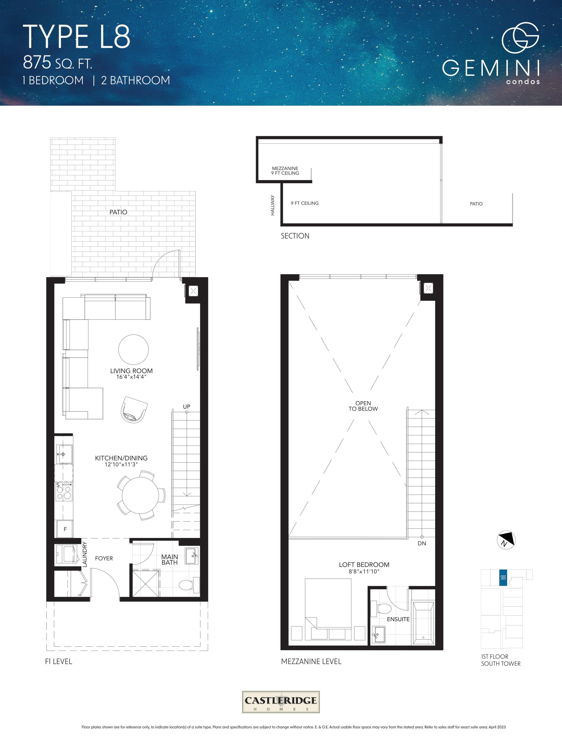 Type L8 floor plan