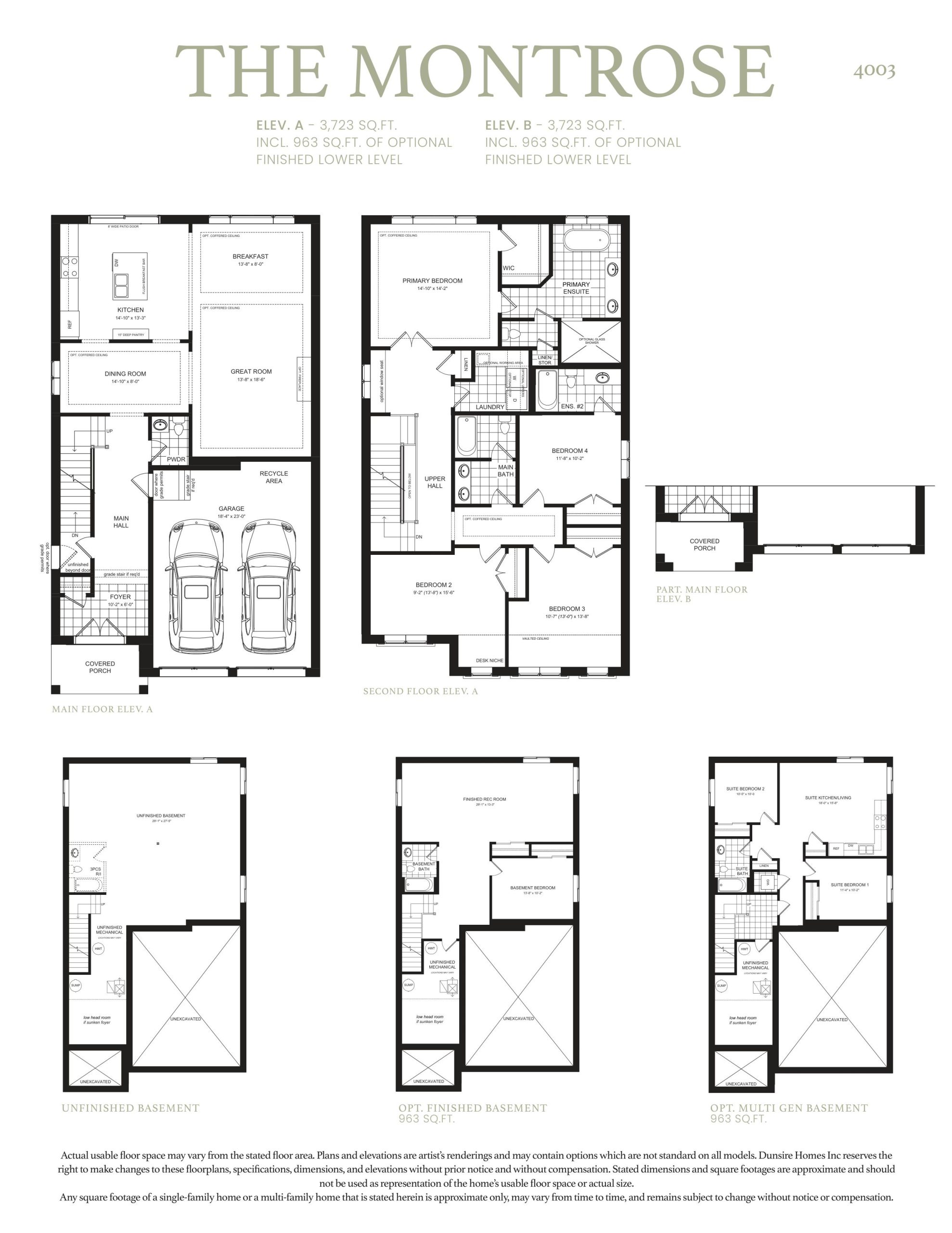 The Montrose floor plan