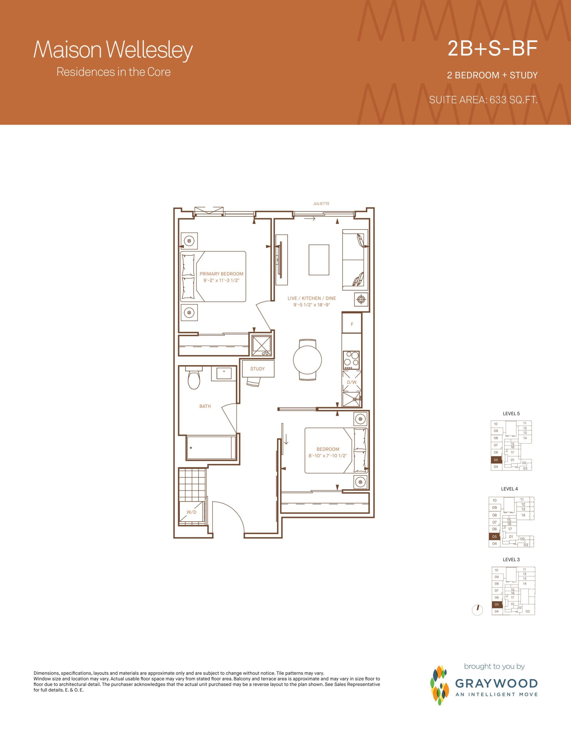 2B+S-BF floor plan