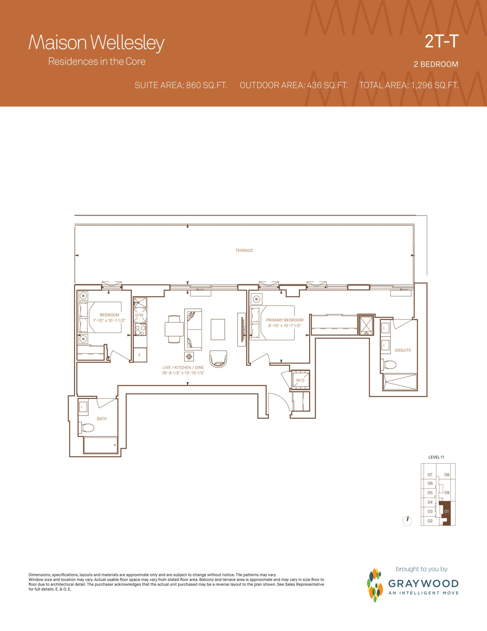 2T-T floor plan
