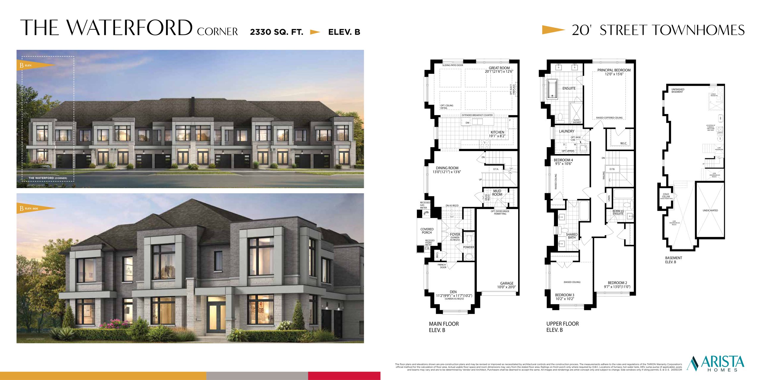 The Waterford Corner floor plan