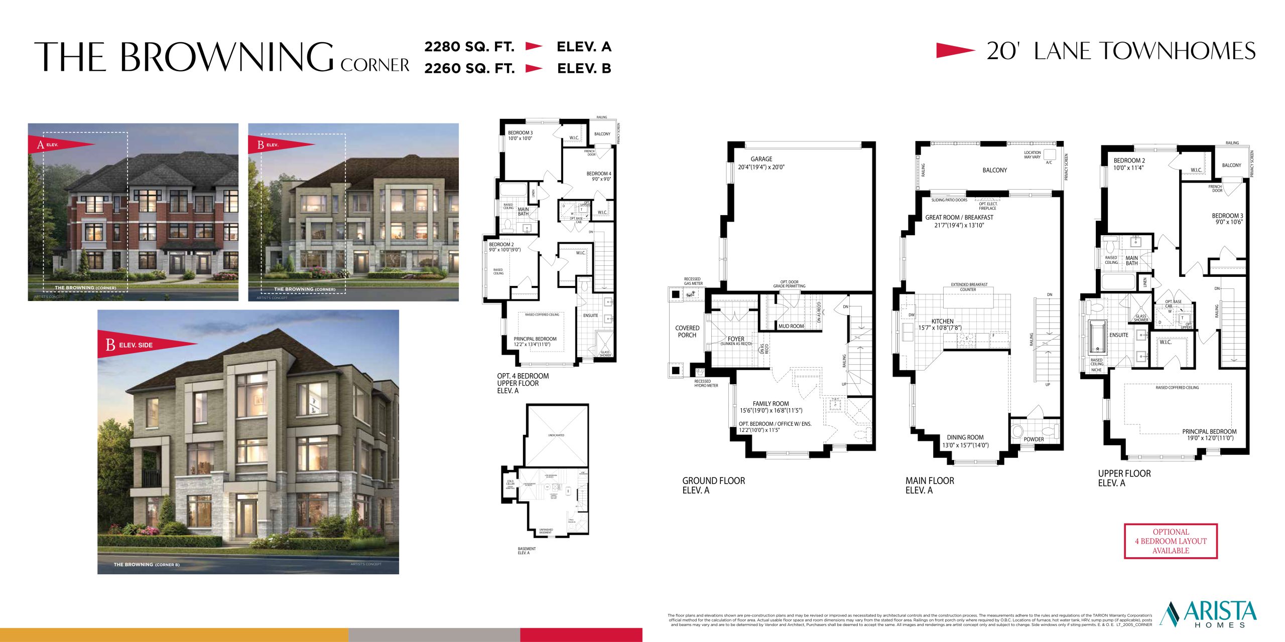 The Browning Corner floor plan