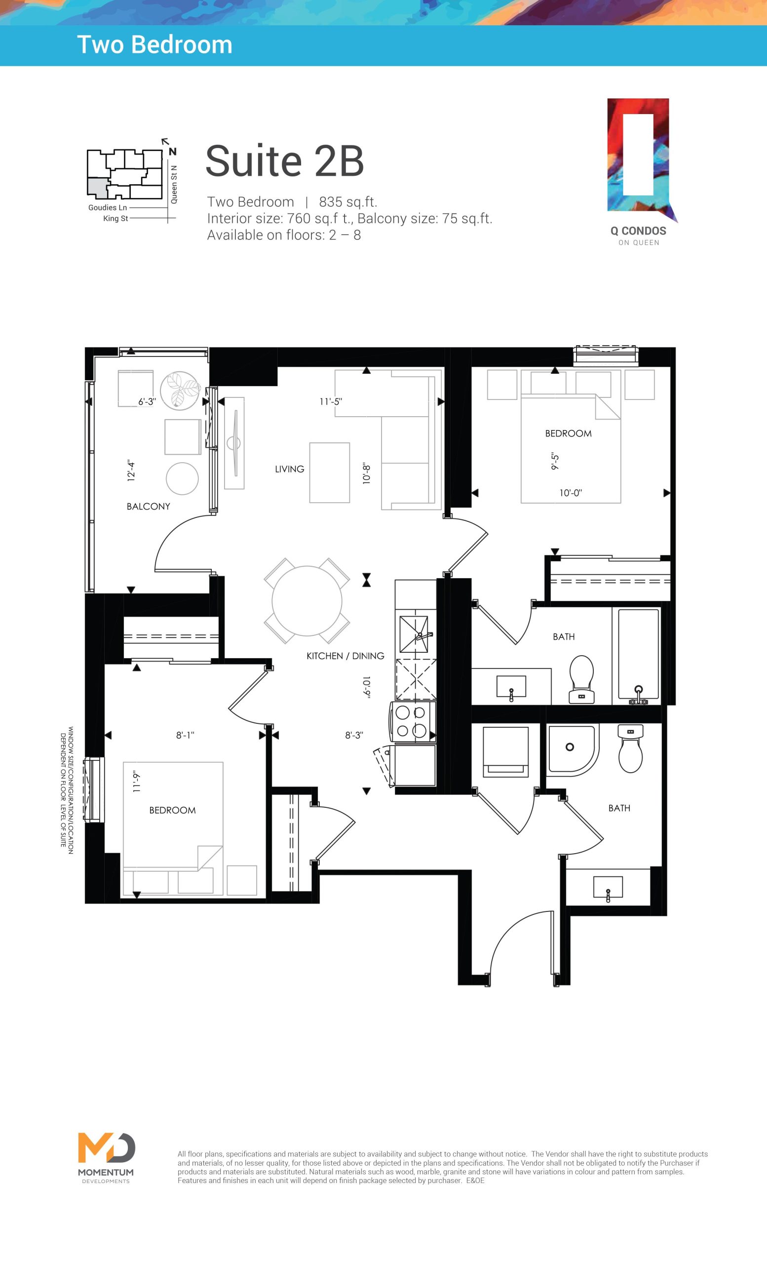 Suite 2B floor plan