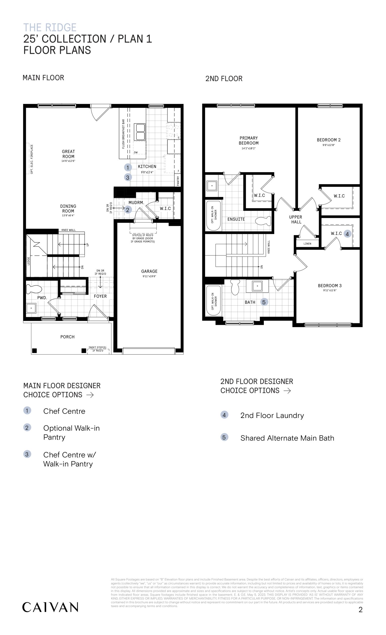 25' Collection / Plan 1 - Main Floor floor plan