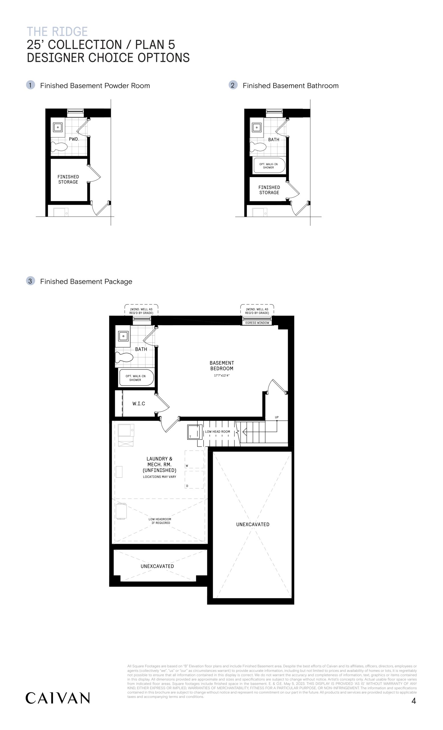 25' Collection / Plan 5 - Options floor plan