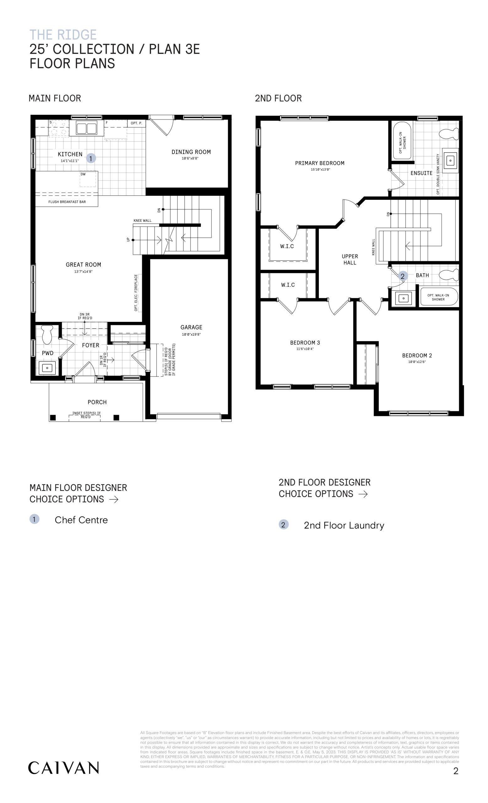 25' Collection / Plan 3E - Main Floor floor plan