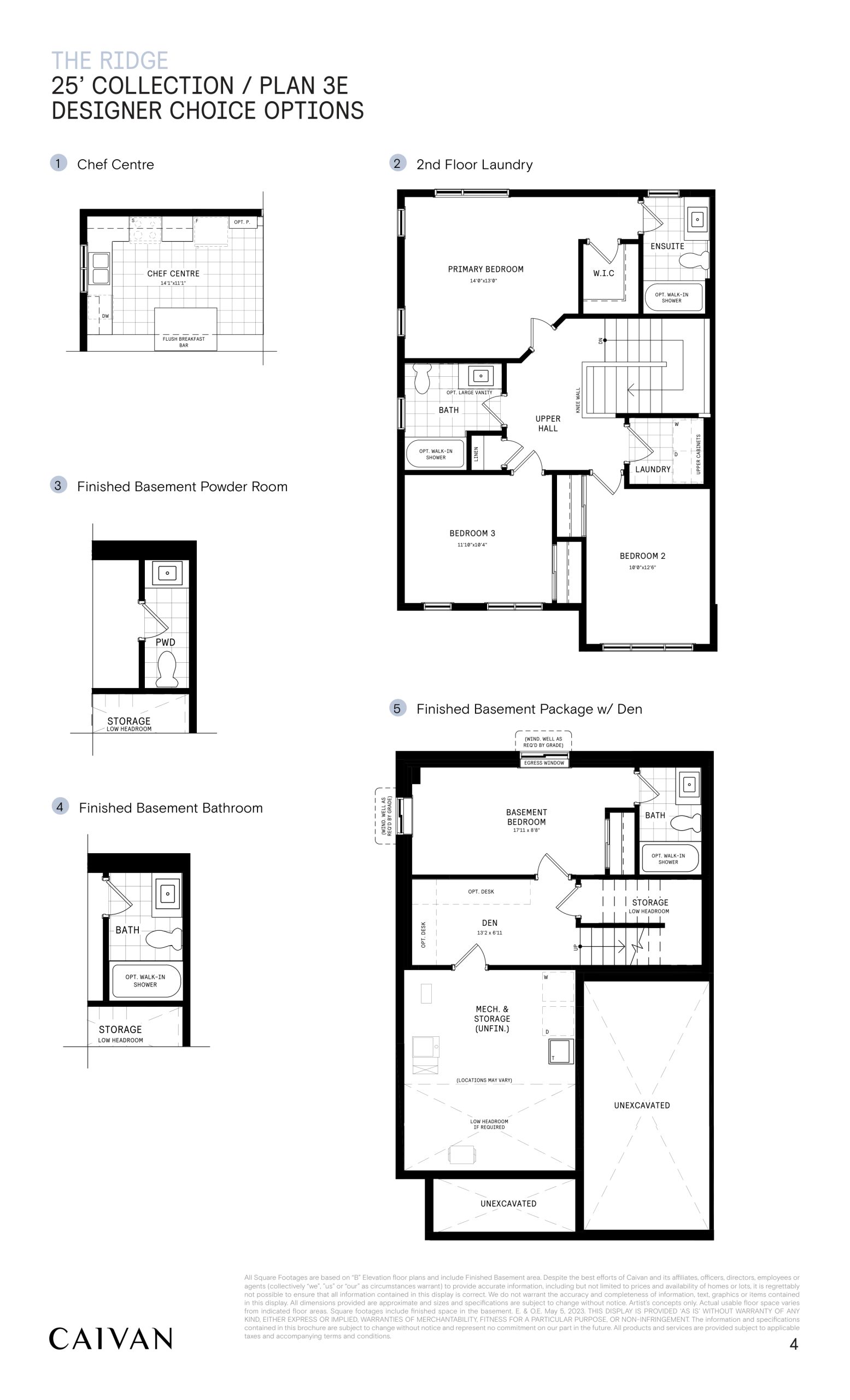 25' Collection / Plan 3E - Options floor plan