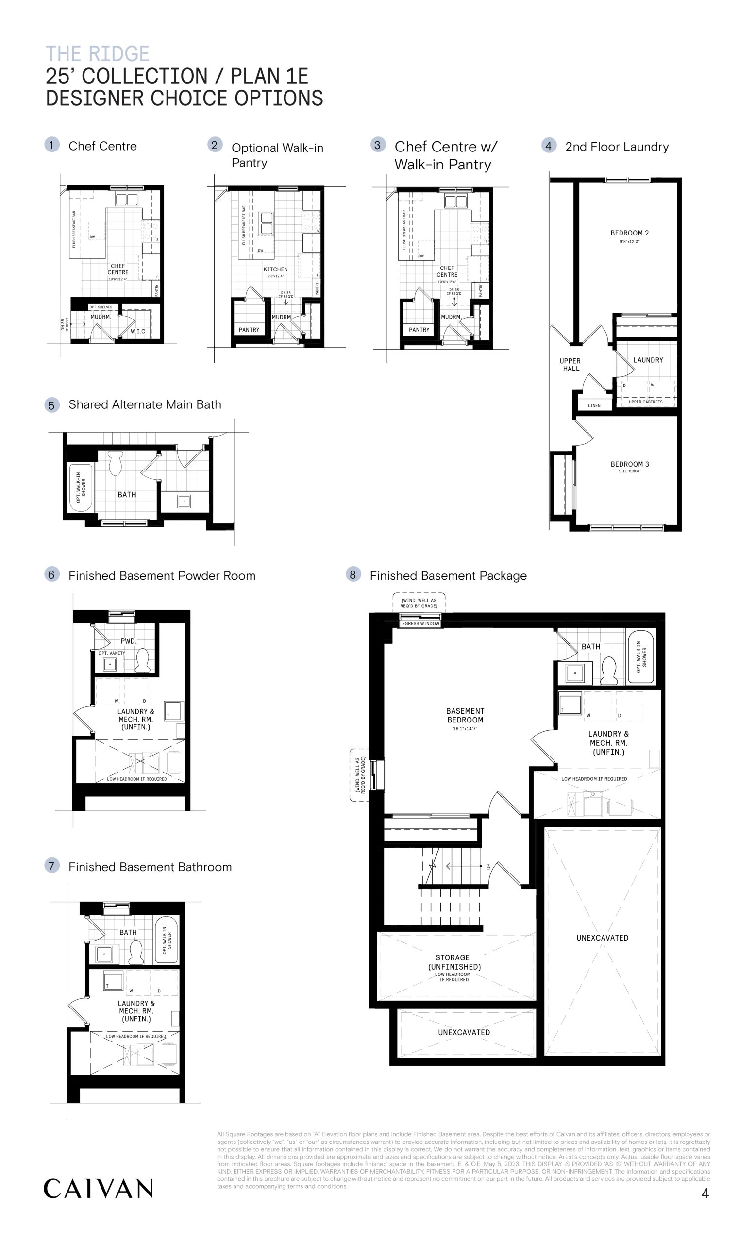 25' Collection / Plan 1E - Options floor plan