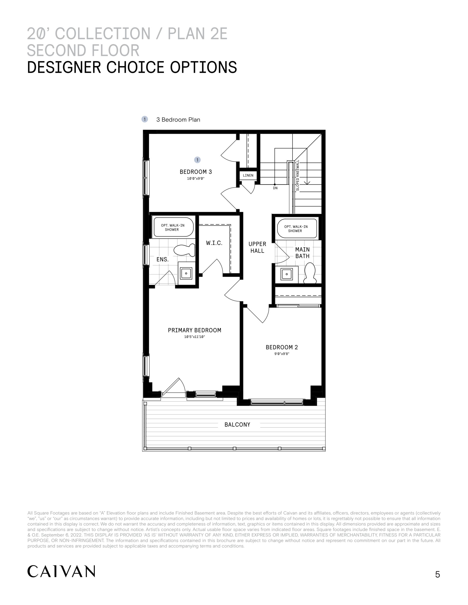20' Collection / Plan 2E - 2nd Floor Option floor plan