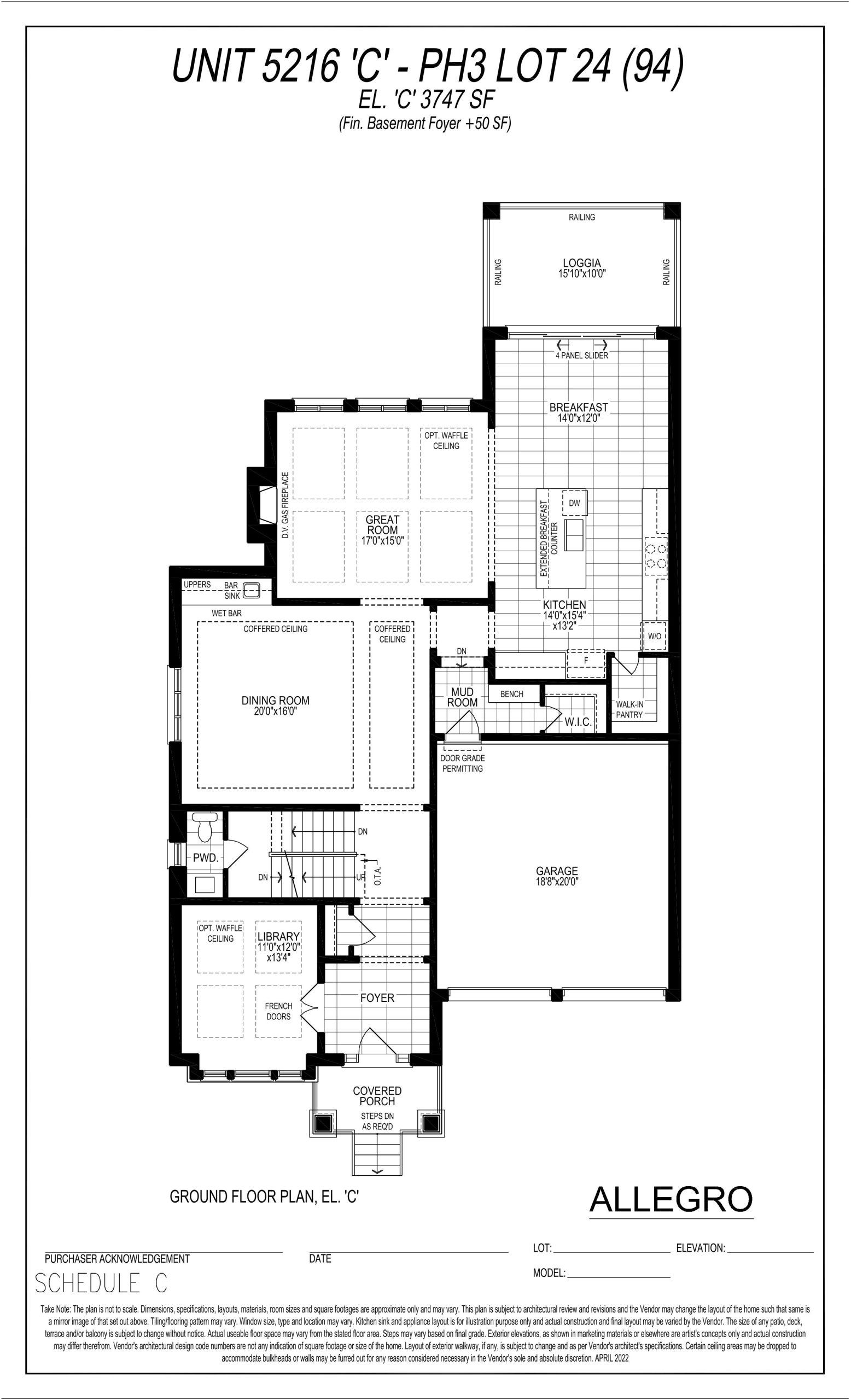 Unit 5216 C - PH3 Lot 24 (Ground Floor) floor plan