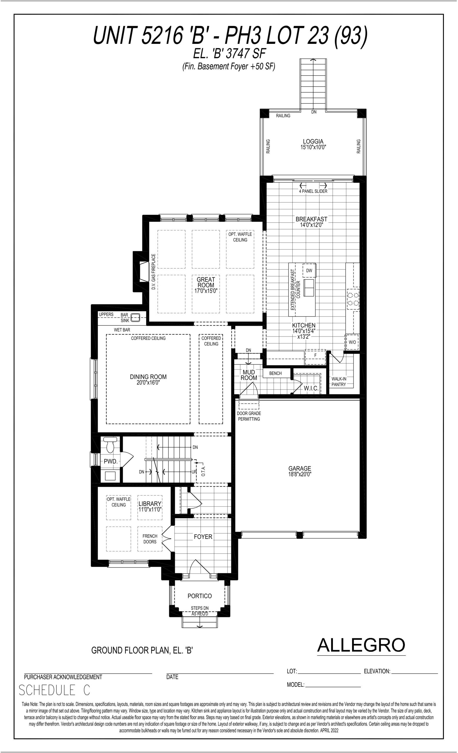 Unit 5216 B - PH3 Lot 23 (Ground Floor) floor plan