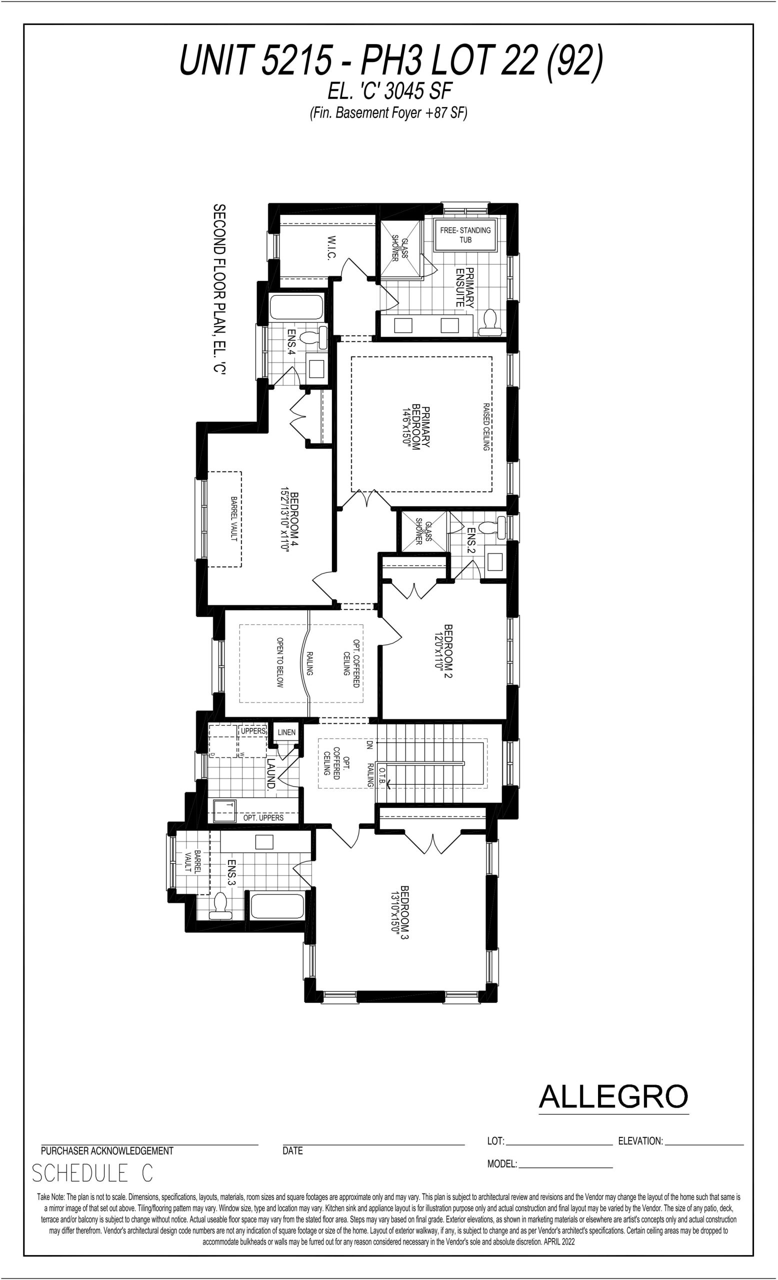 Unit 5215 - PH3 Lot 22 (2nd Floor) floor plan