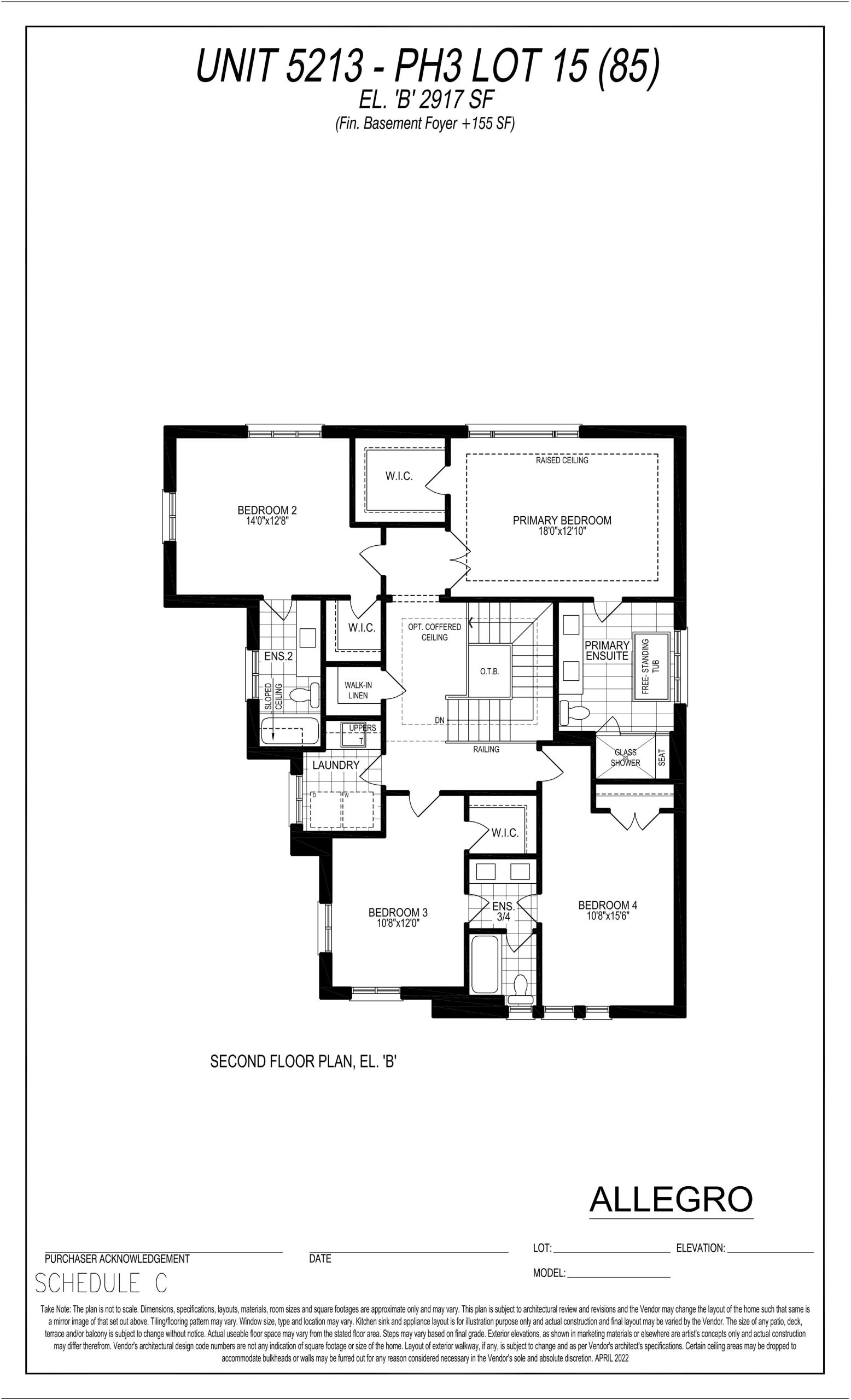 Unit 5213 - PH3 Lot 15 (2nd Floor) floor plan