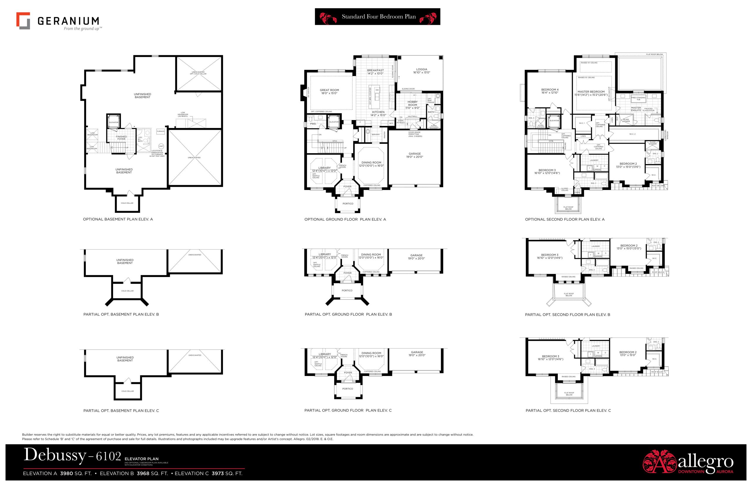 Debussy - 6102 (Elevator Plan) floor plan