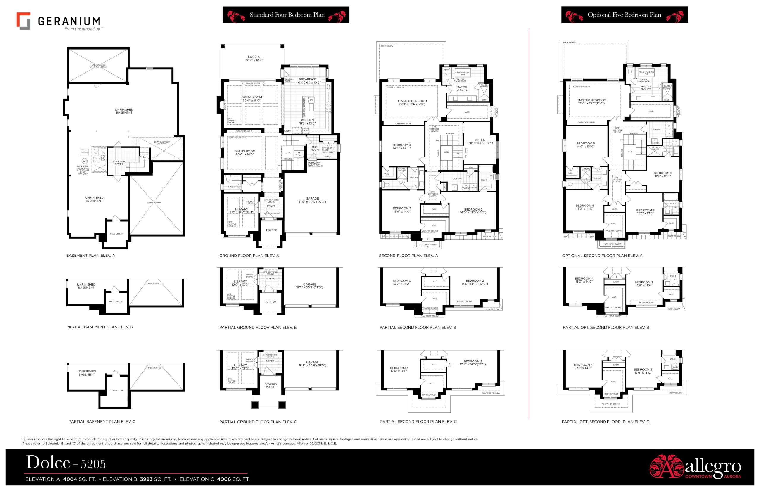 Dolce - 5205 floor plan