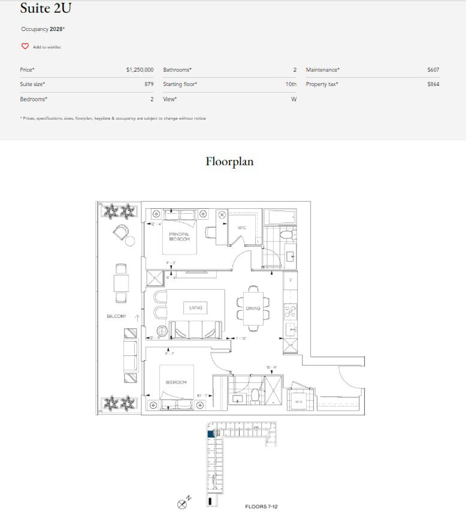Suite 2U floor plan