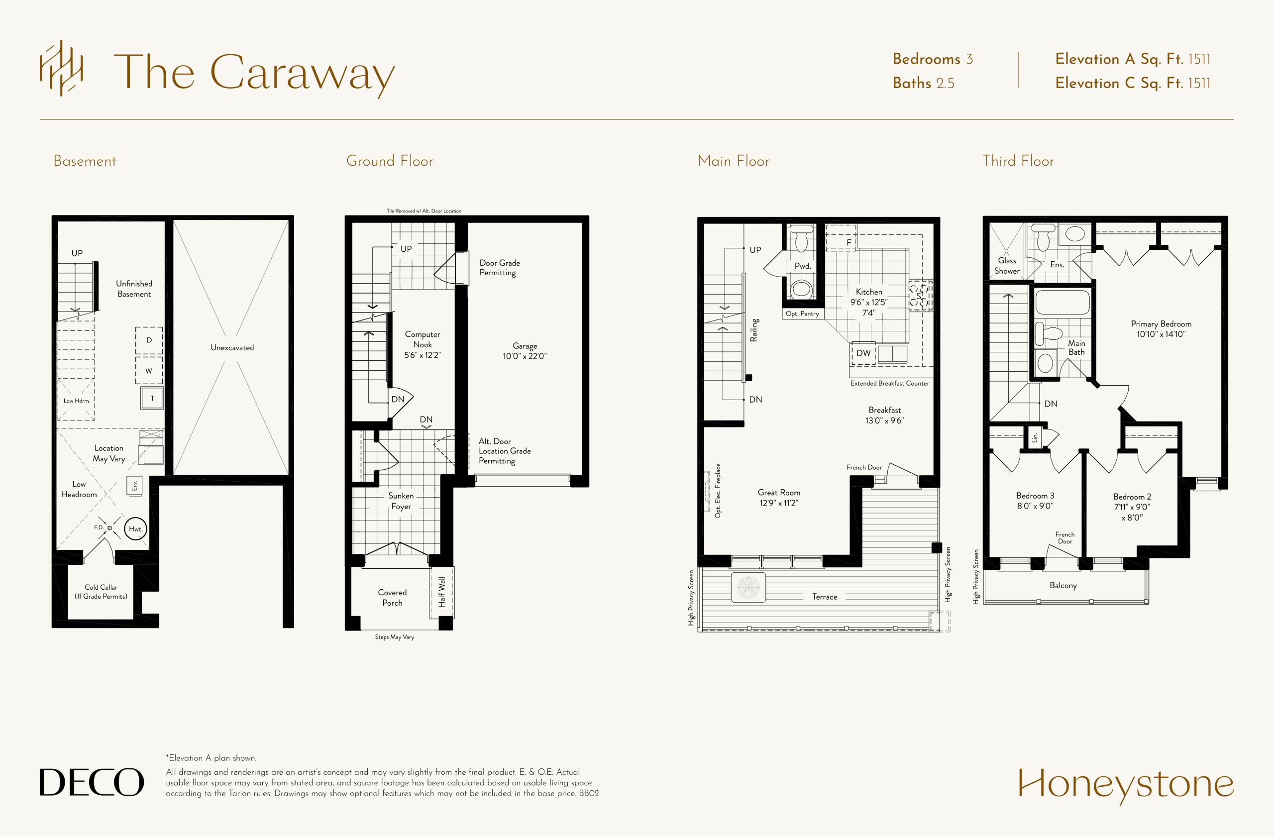 The Caraway floor plan