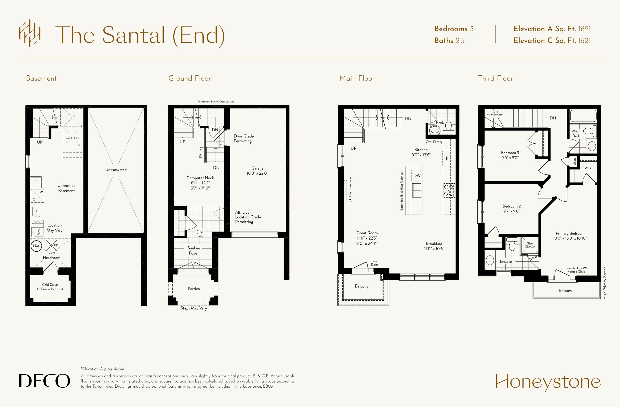 The Santal (End) floor plan