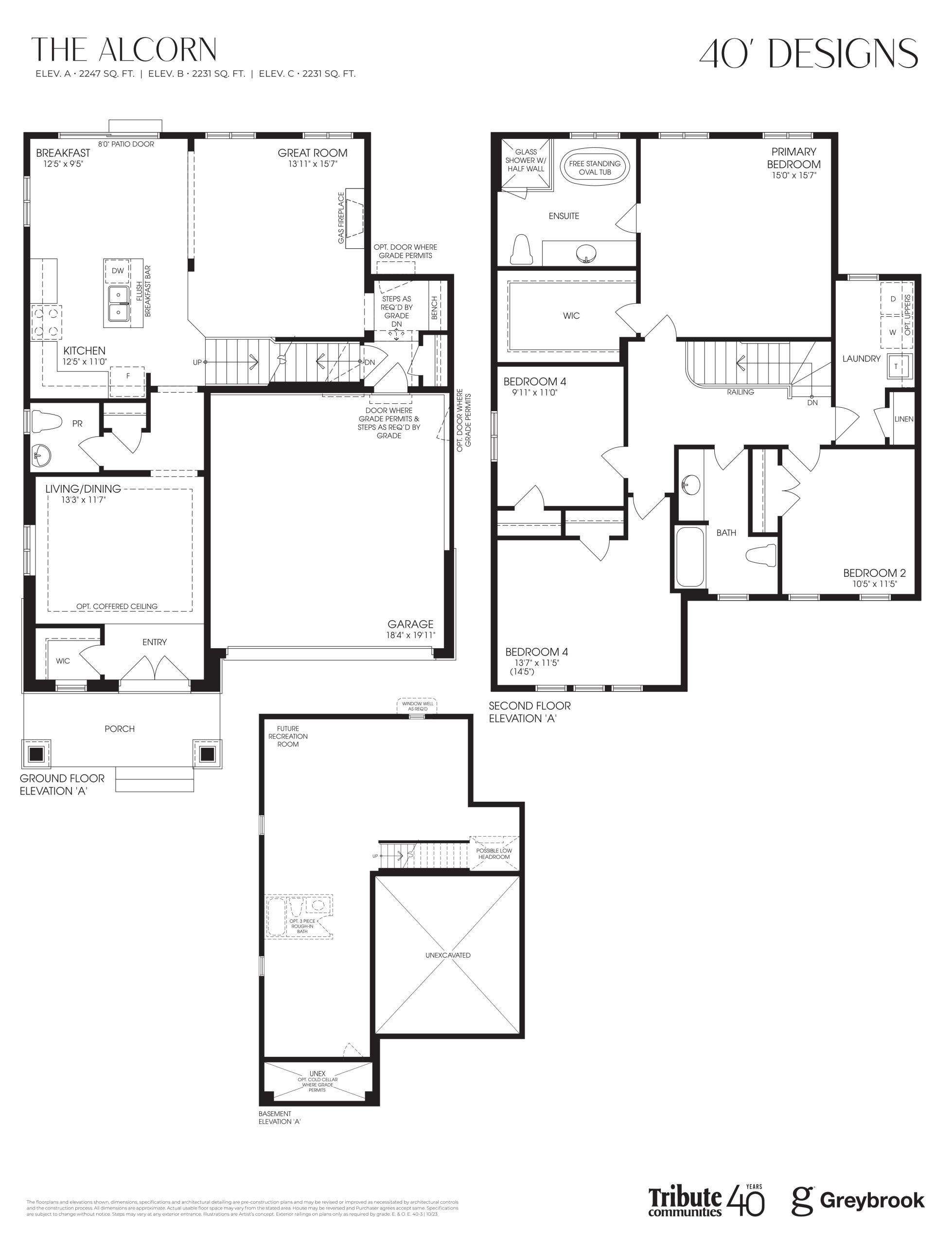 The Alcorn 40' floor plan