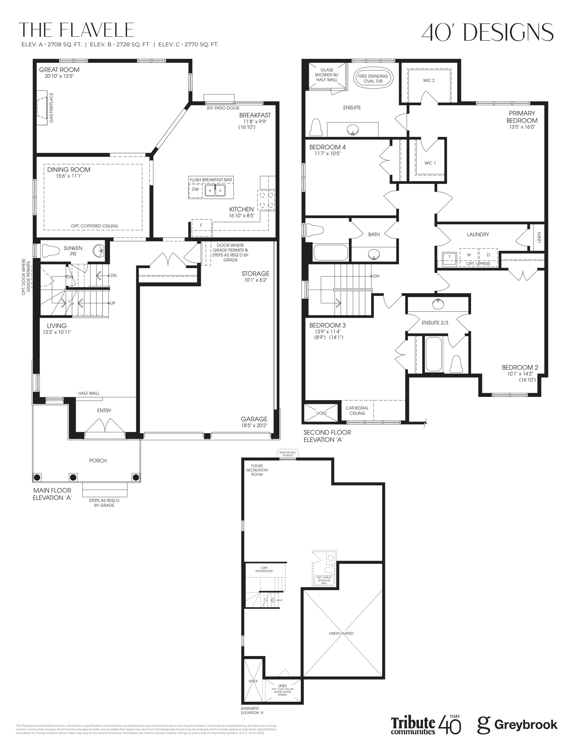 The Flavele 40' floor plan