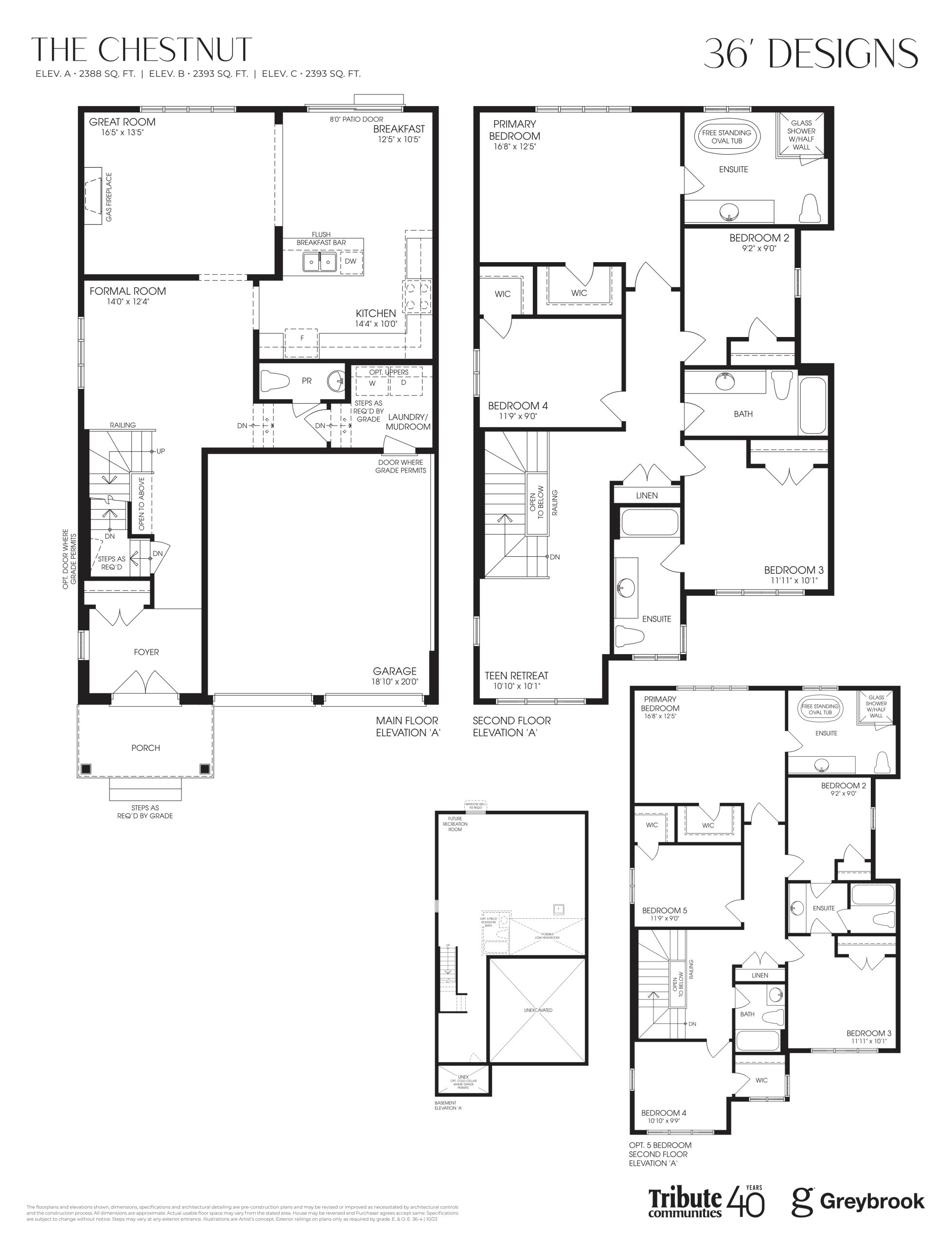 The Chestnut 36' floor plan