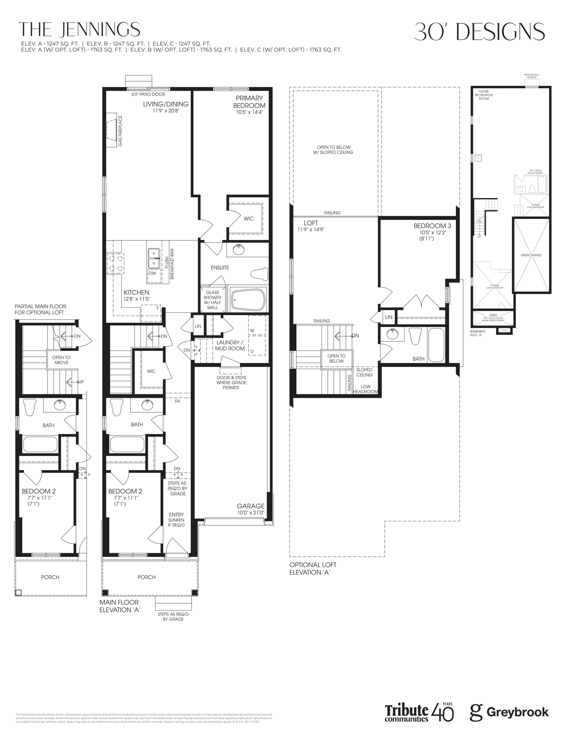 The Jennings 30' floor plan