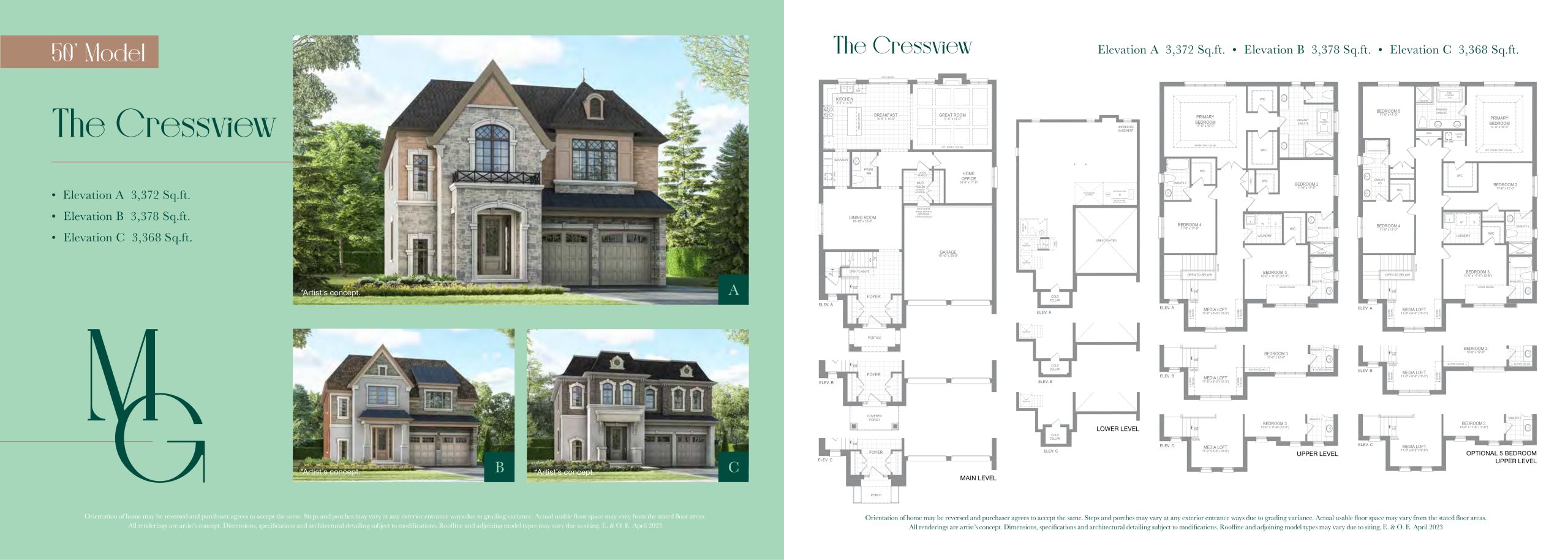 The Cressview floor plan