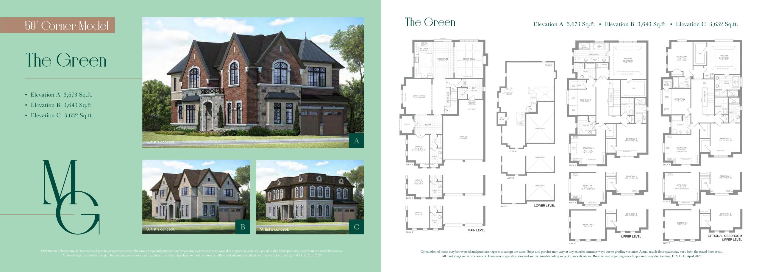 The Green floor plan
