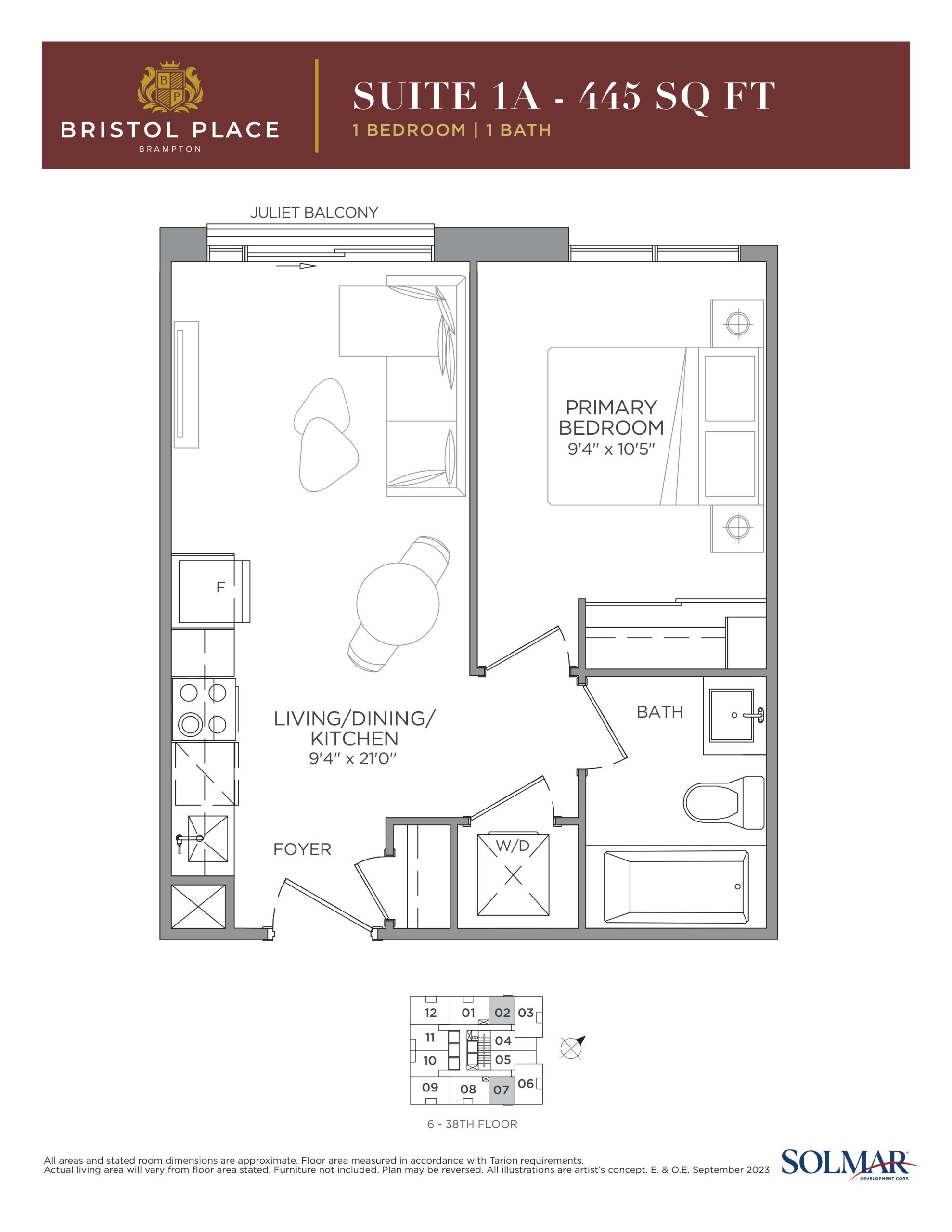 Suite 1A floor plan