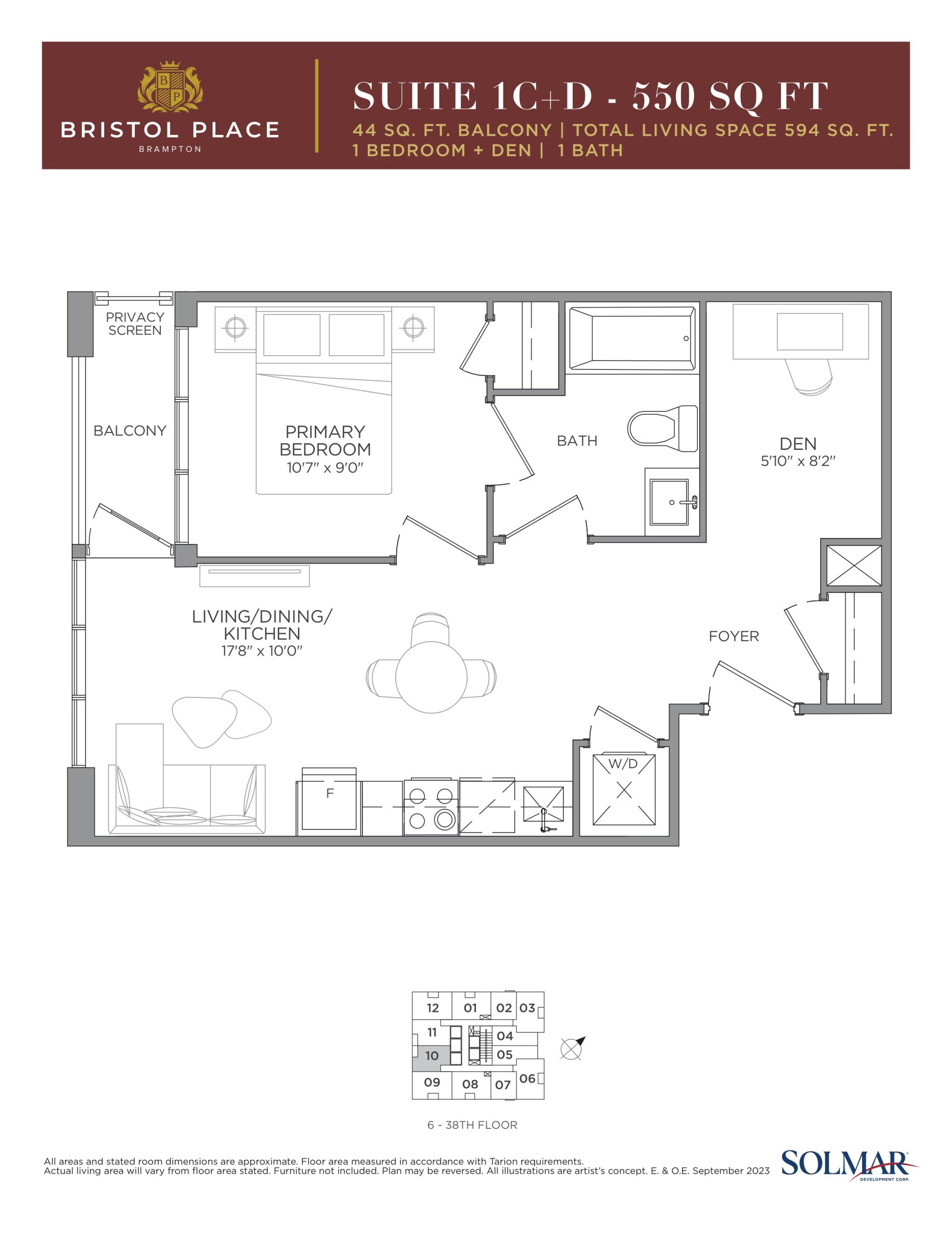 Suite 1C+D floor plan
