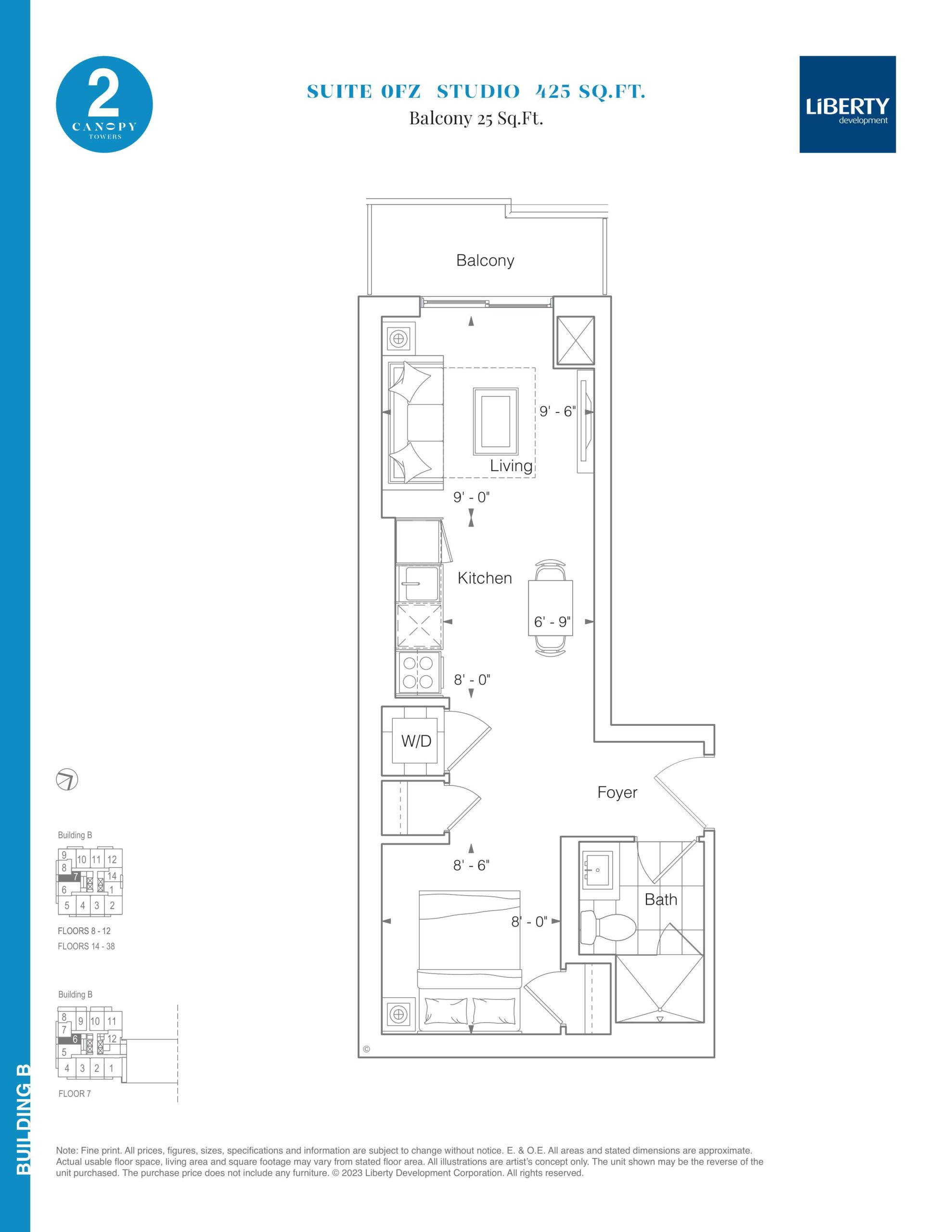 Suite 0FZ floor plan
