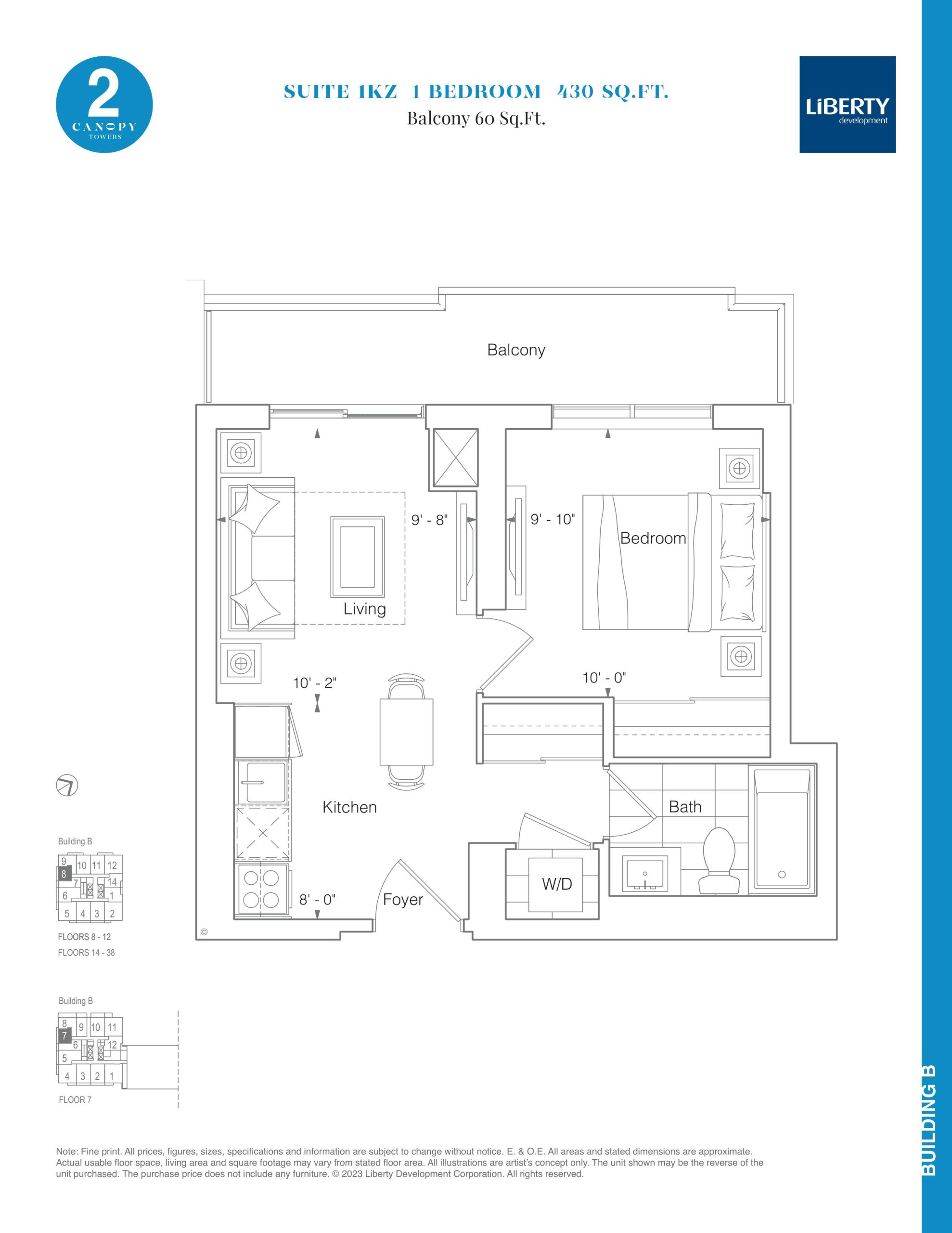 Suite 1KZ floor plan