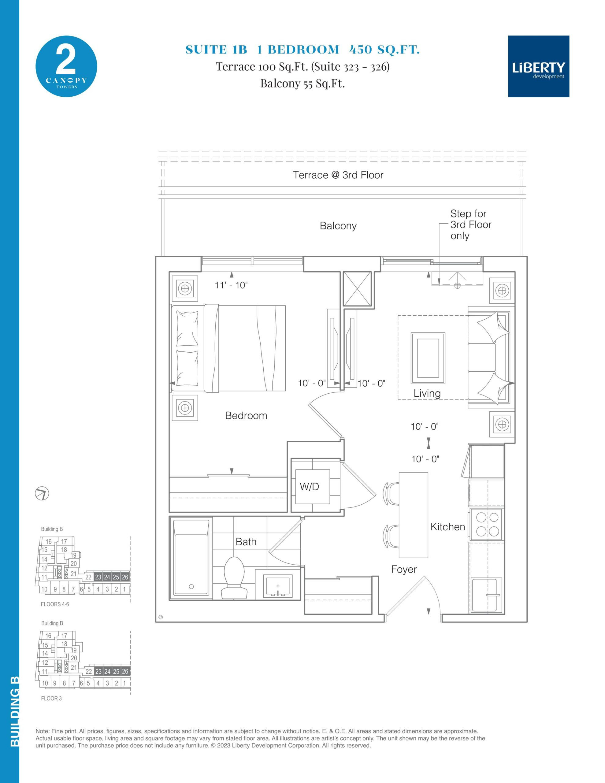 Suite 1B floor plan