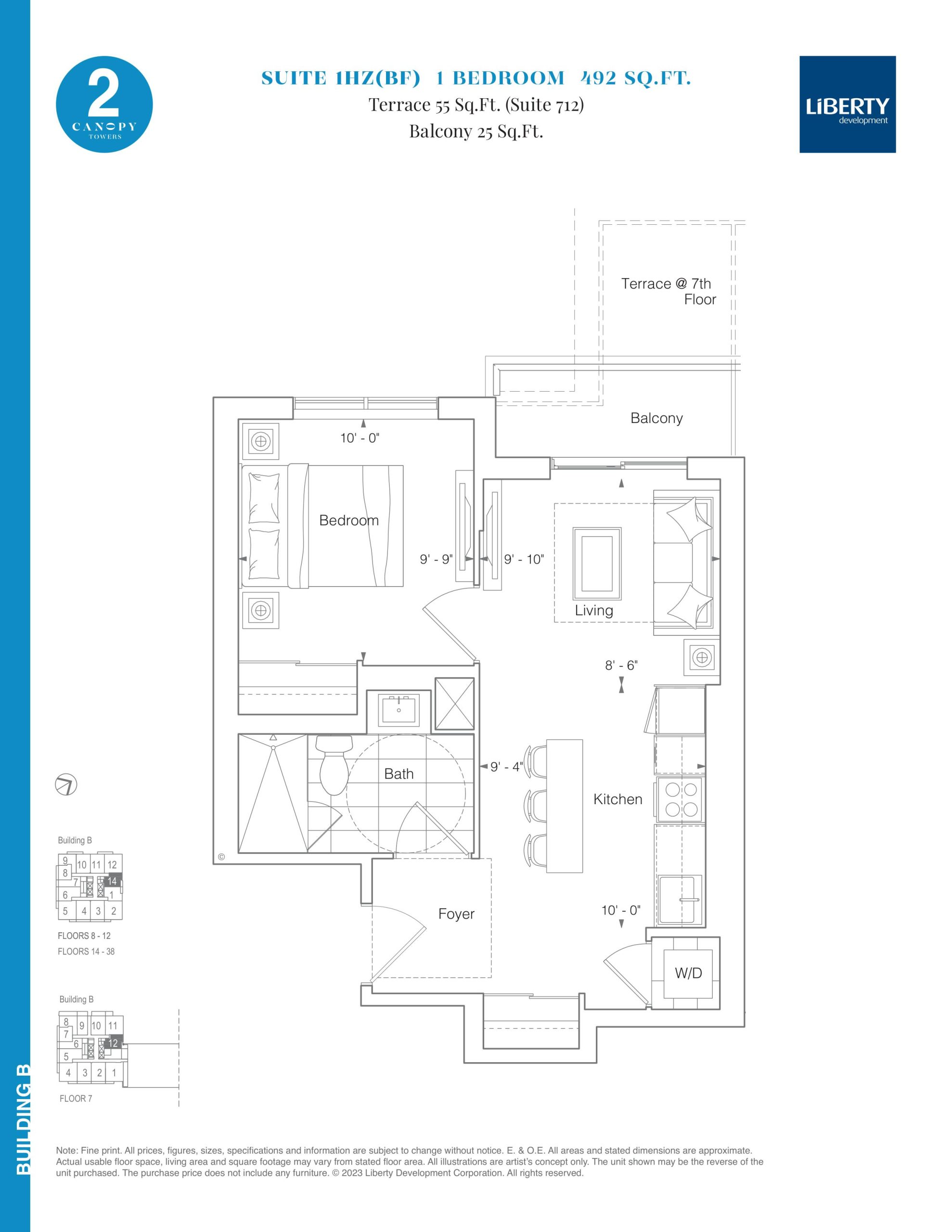 Suite 1HZ(BF) floor plan