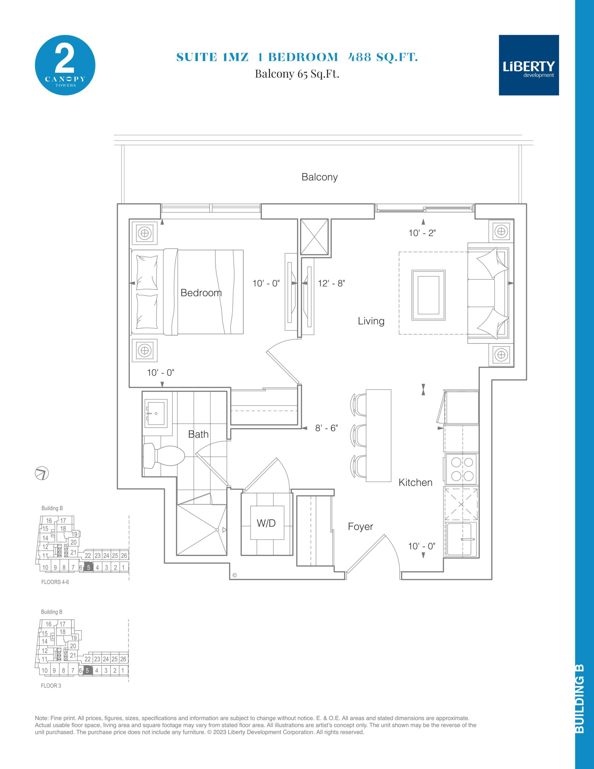 Suite 1MZ floor plan