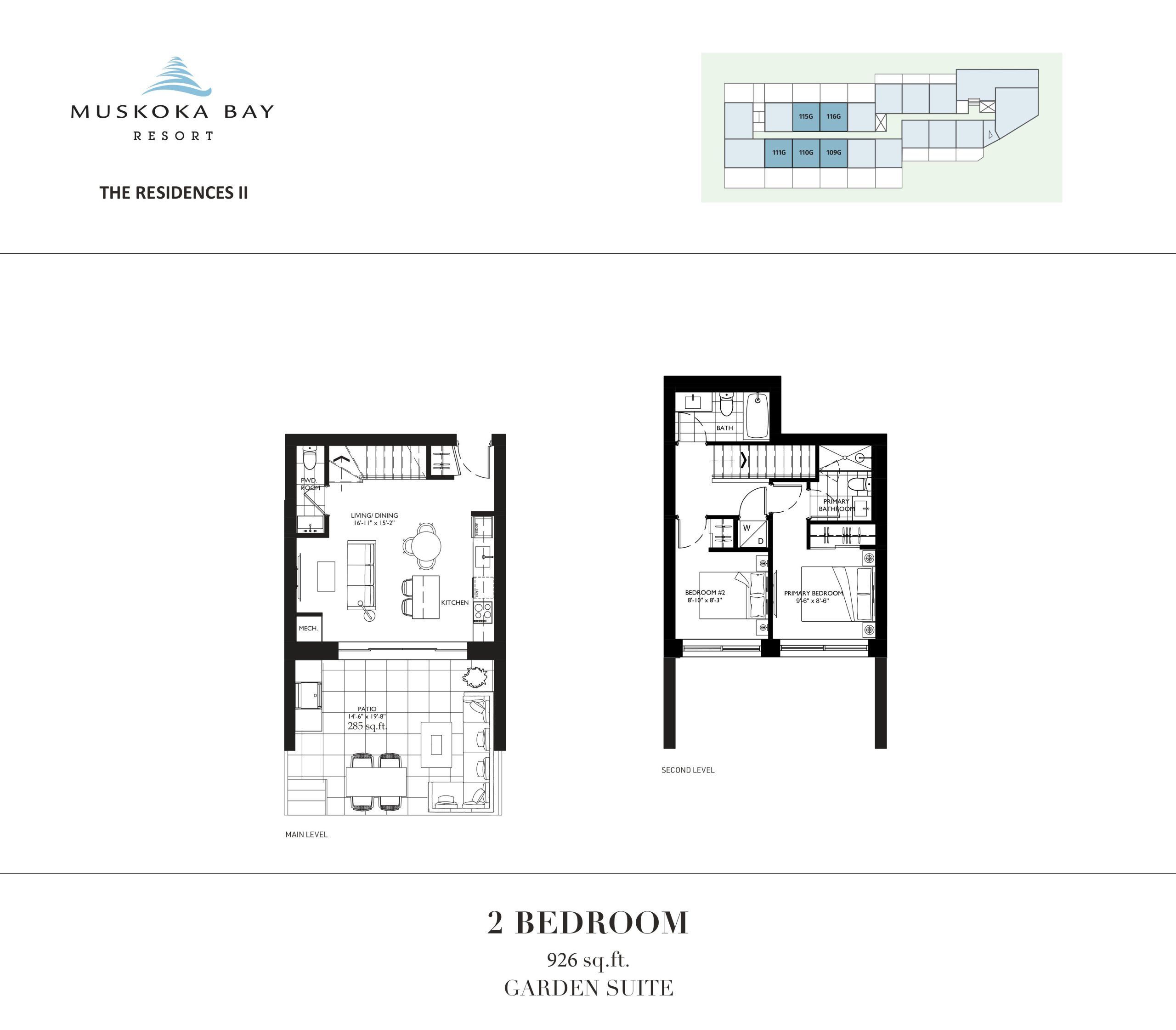 926 sq.ft floor plan