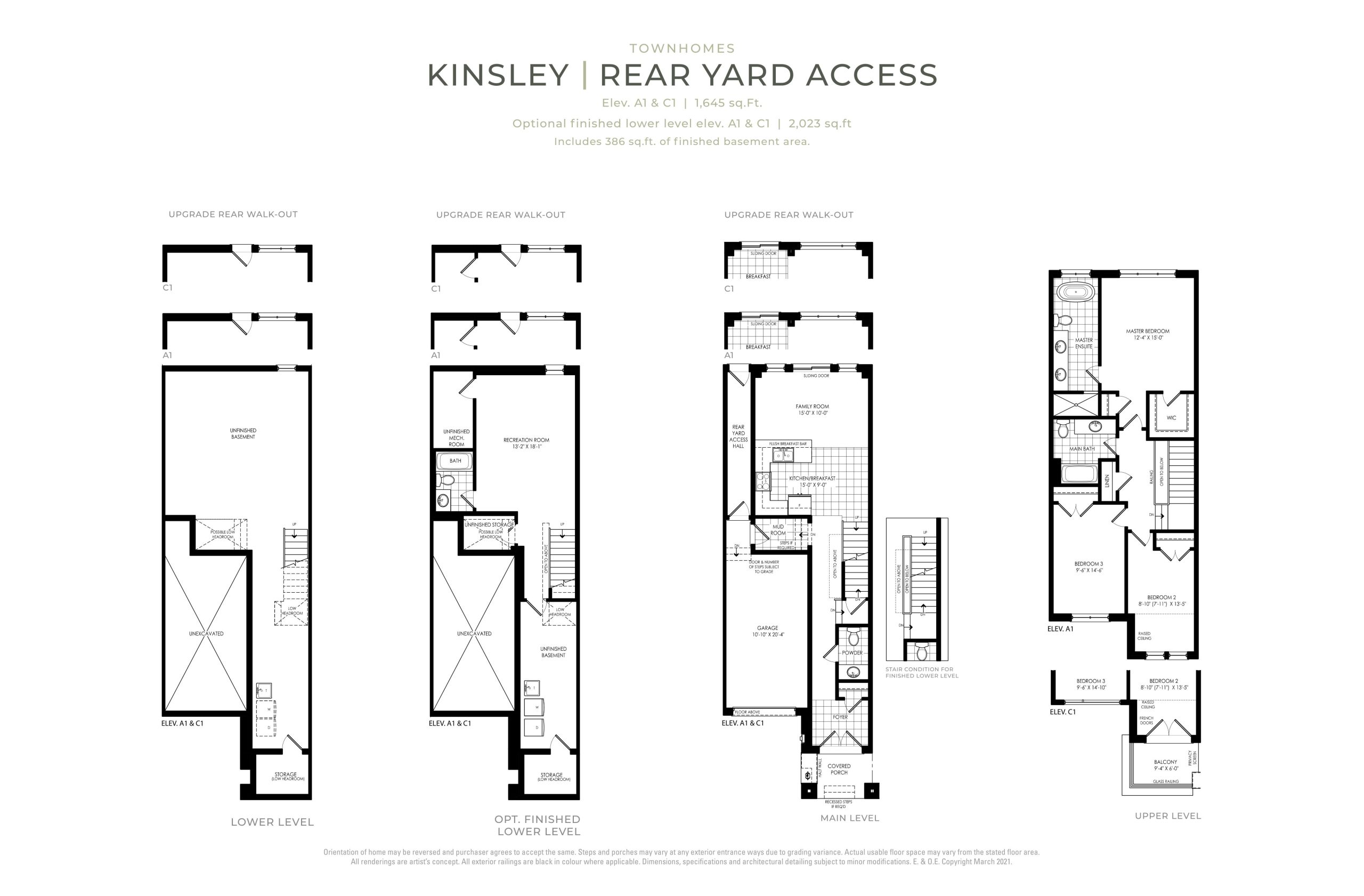 Kinsley (Rear Yard) floor plan