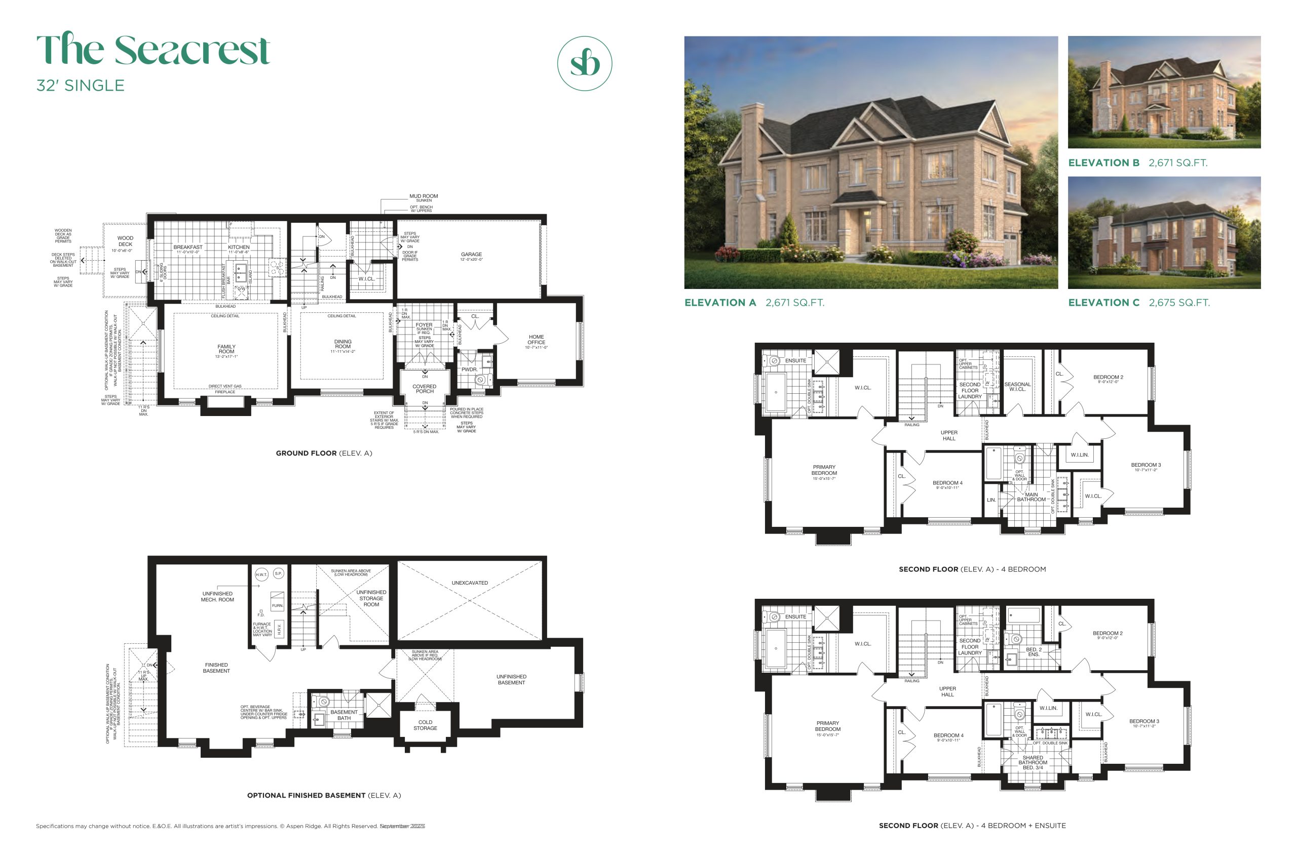 The Seacrest floor plan