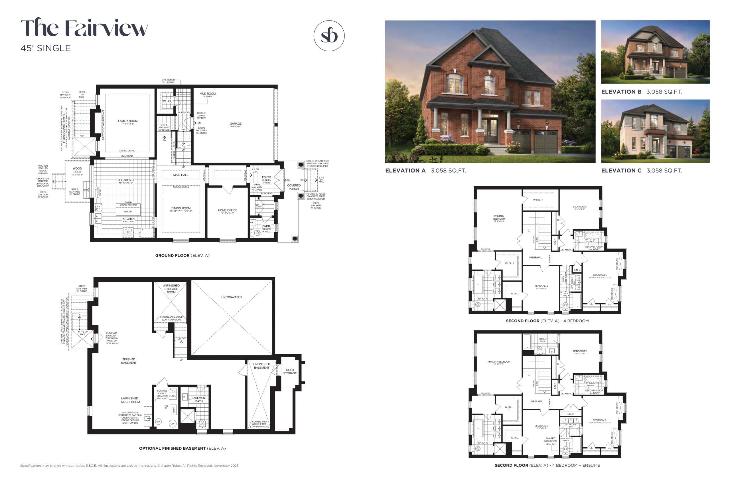 The Fairview floor plan
