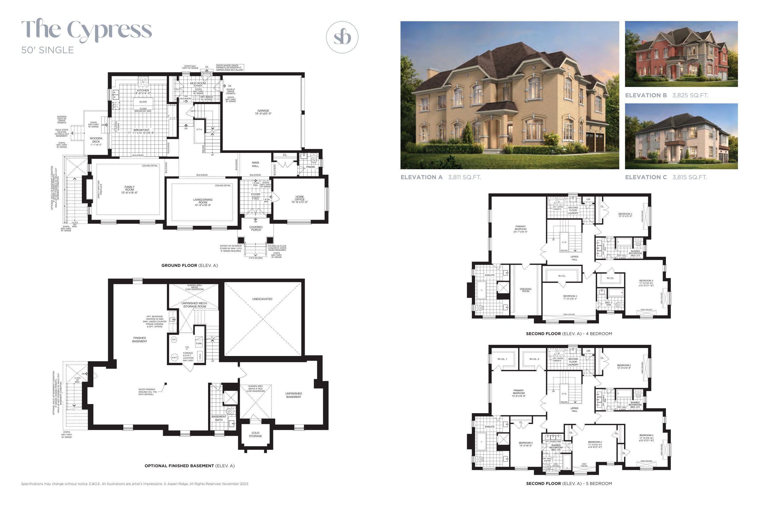 The Cypress floor plan