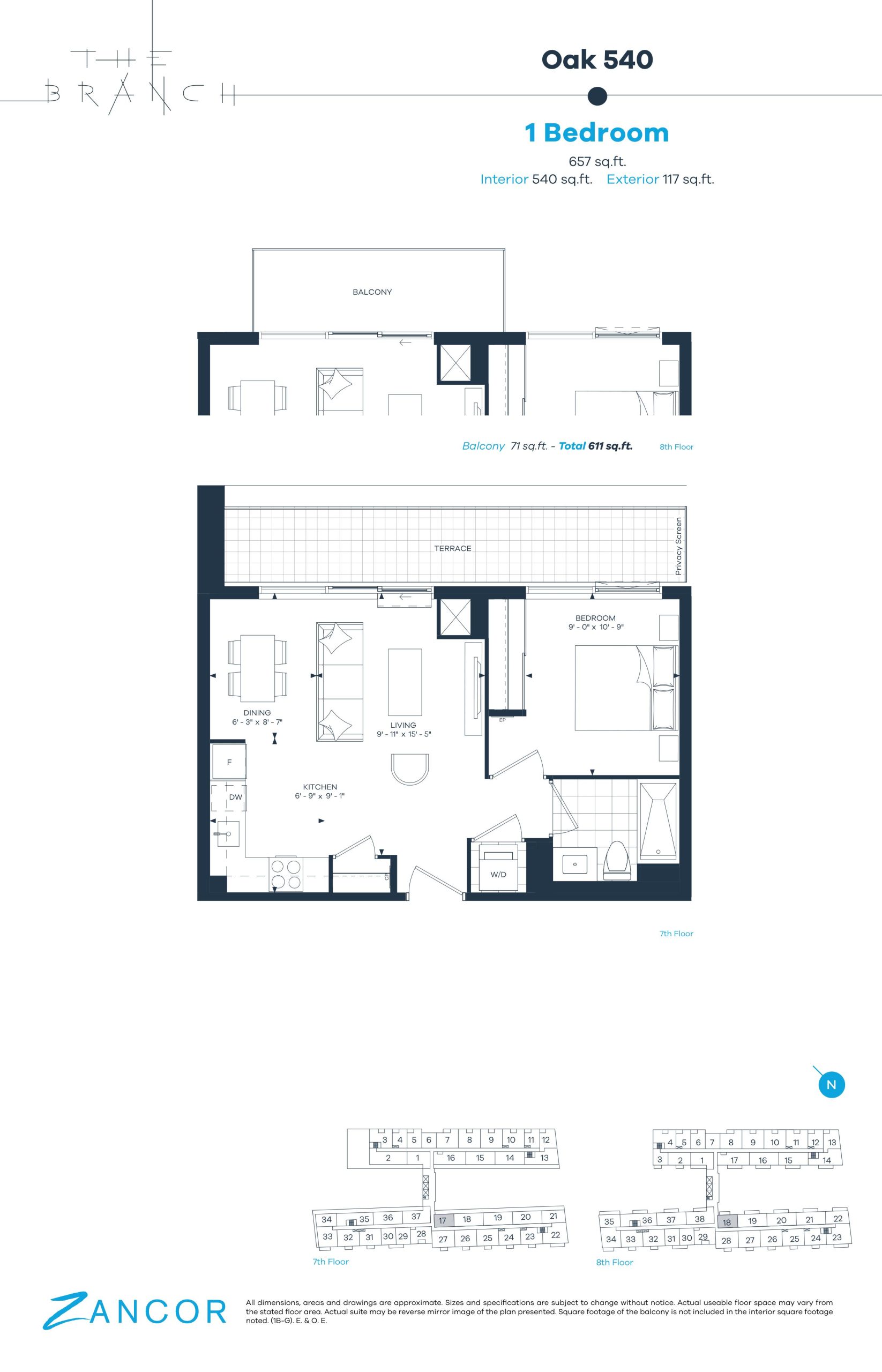 Oak 540 floor plan