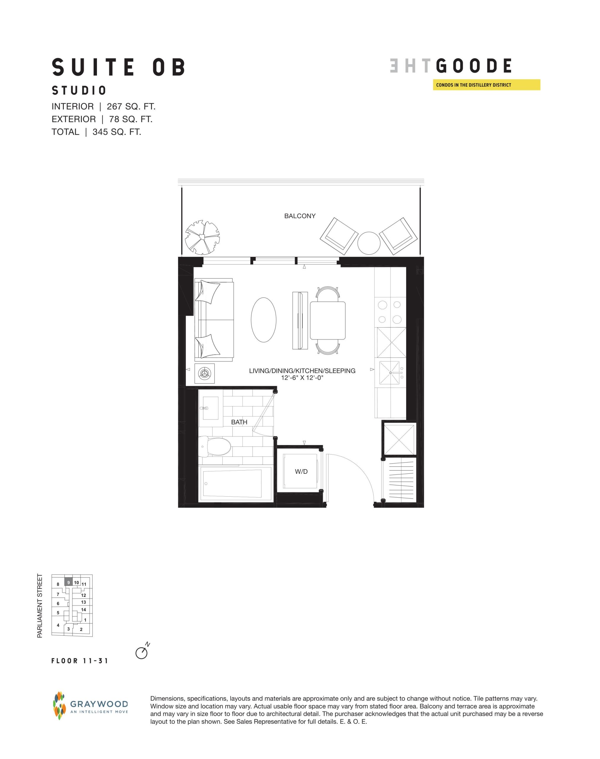 Suite 0B floor plan