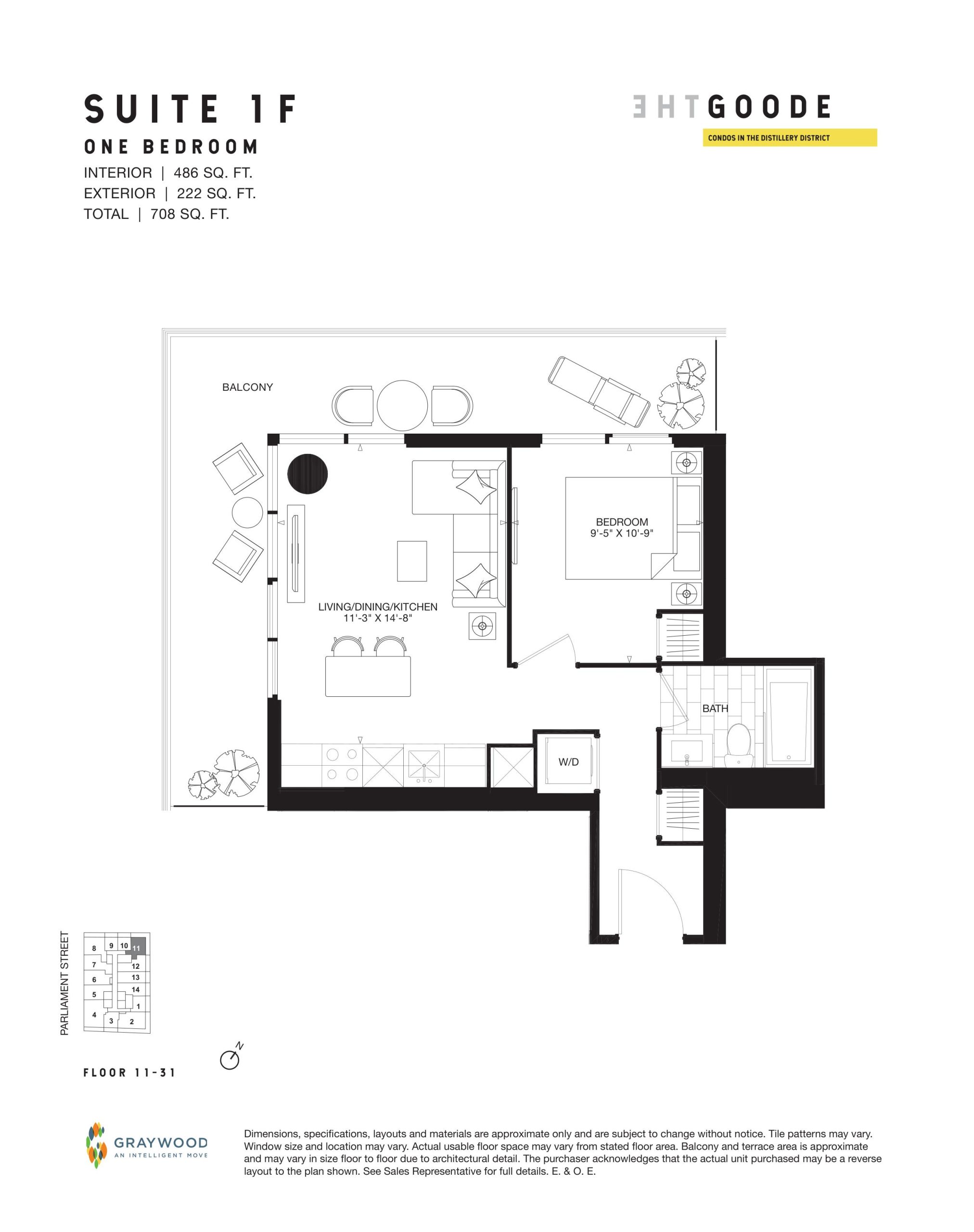 Suite 1F floor plan