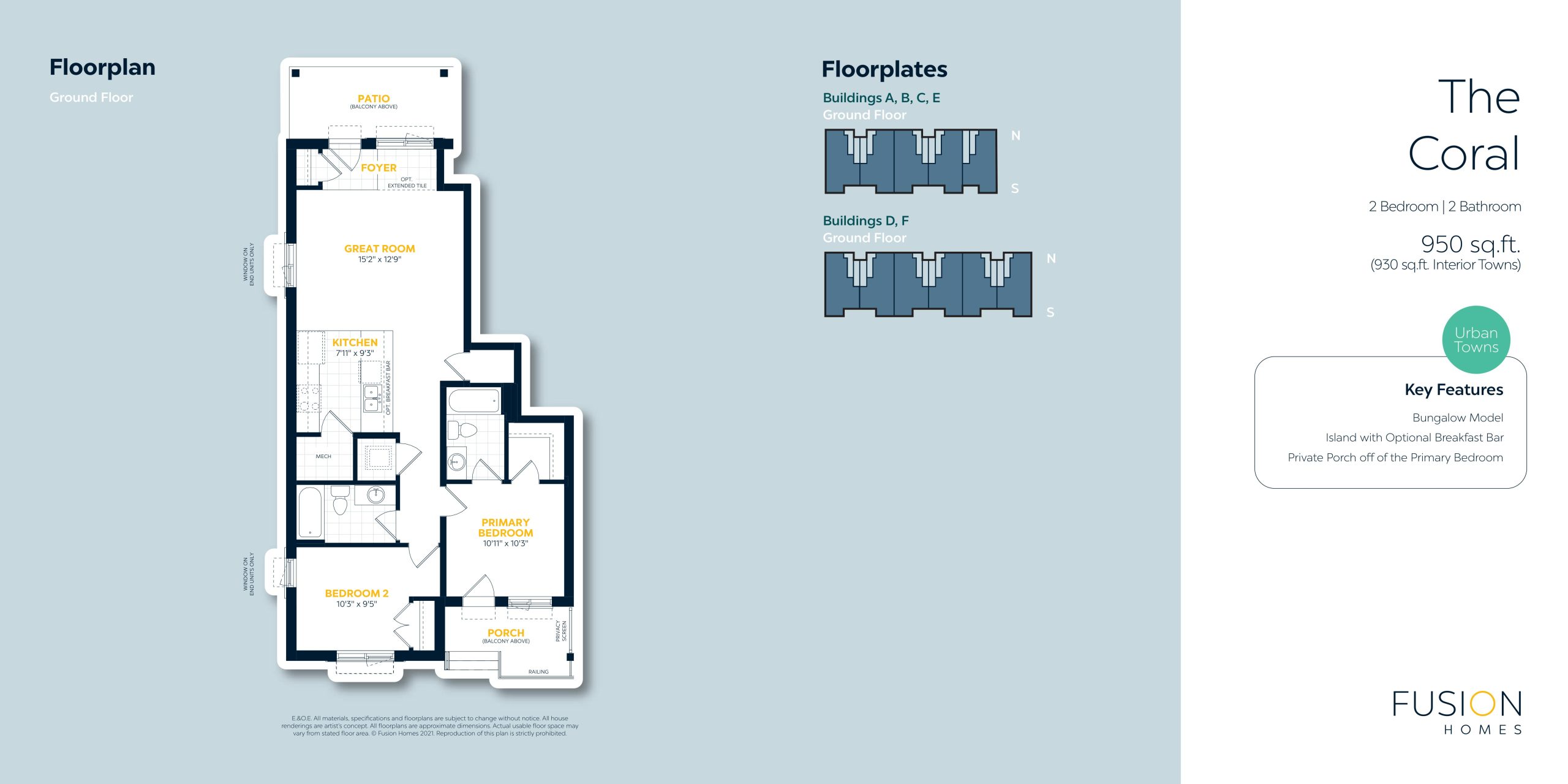 The Coral (Bldg. A, Unit 1) plan preview