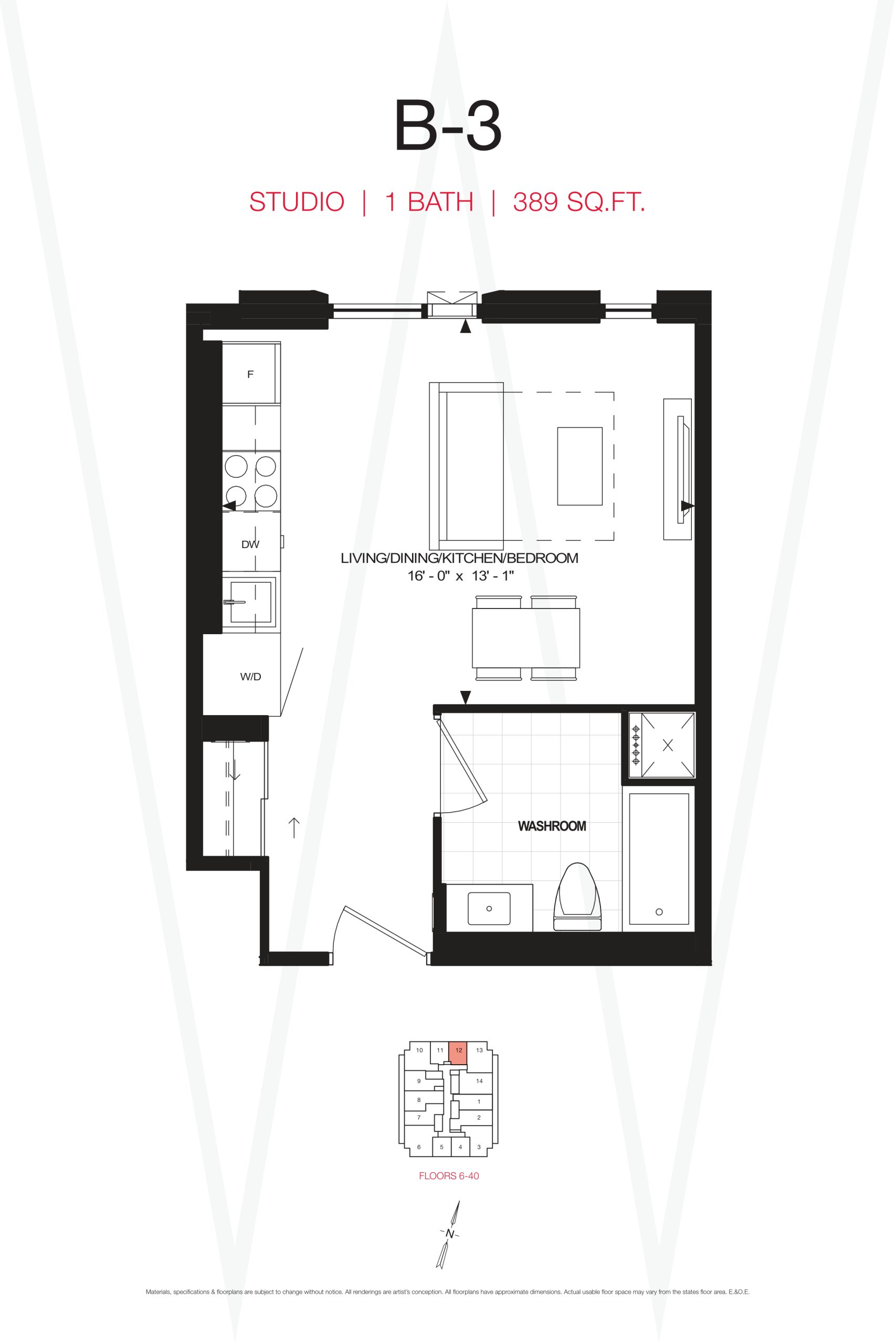 B-3 floor plan