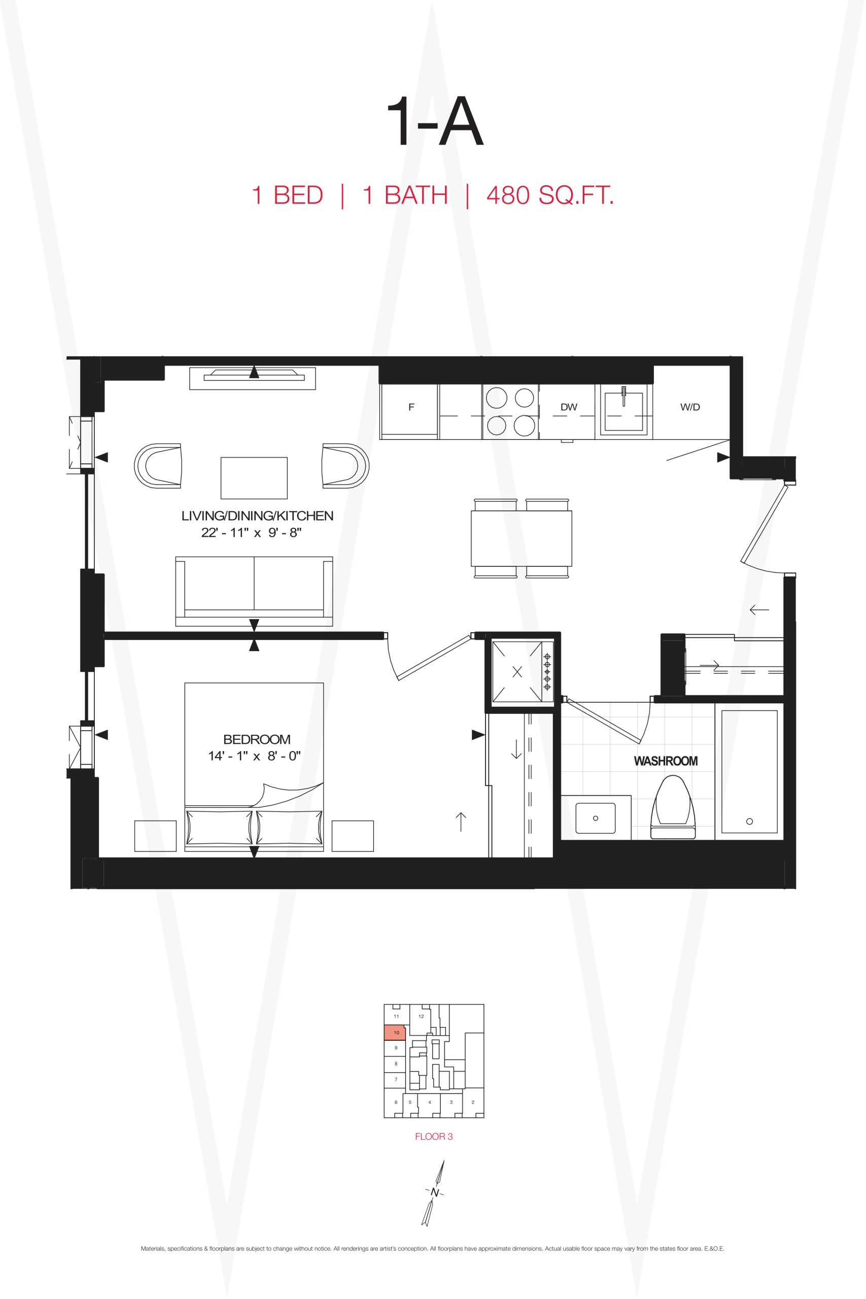 1-A floor plan
