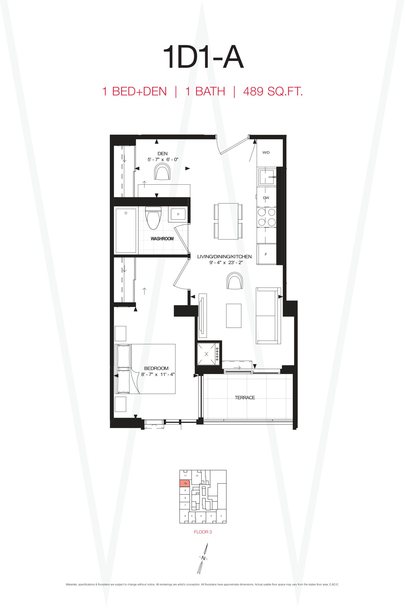 1D1-A floor plan