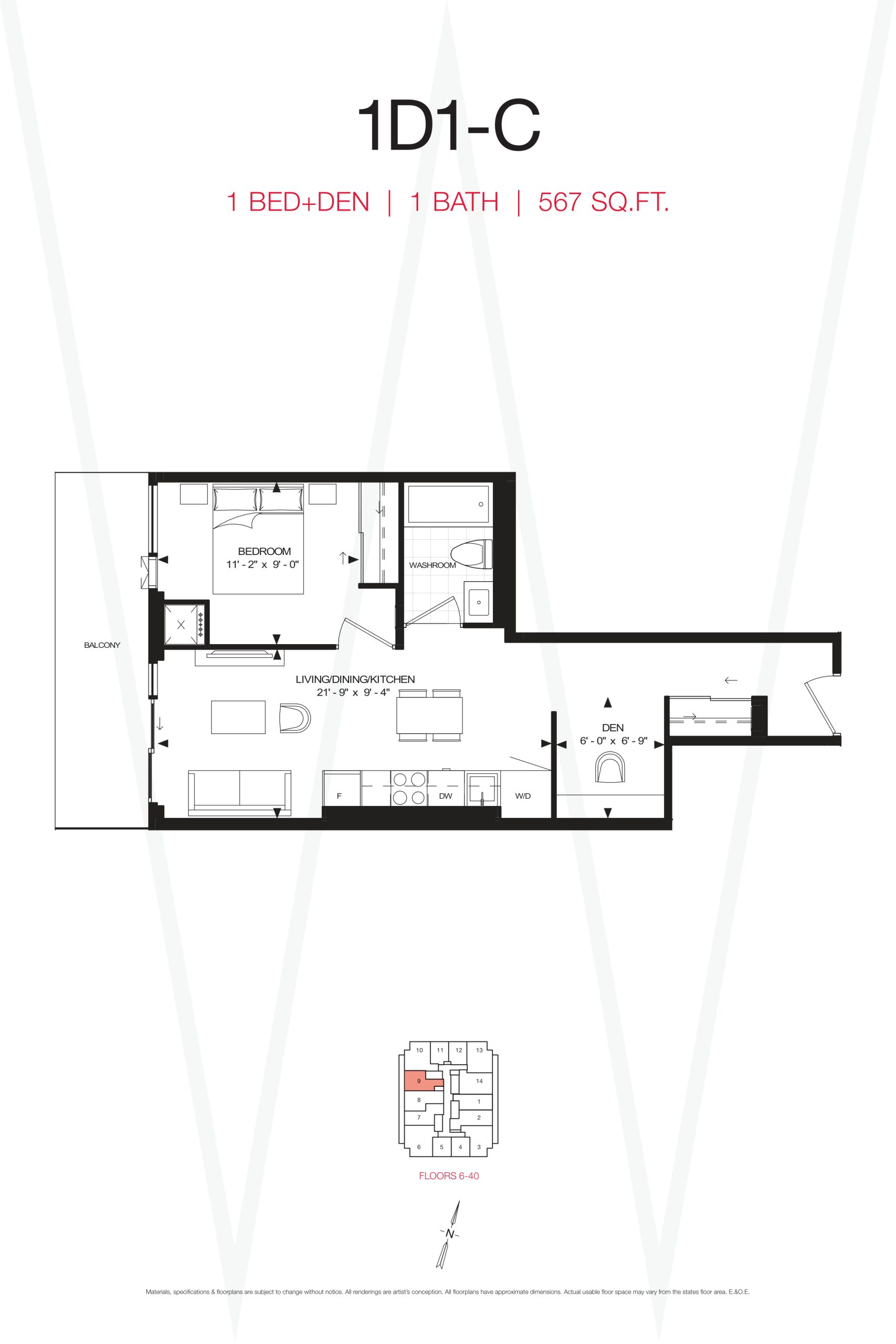 1D1-C floor plan
