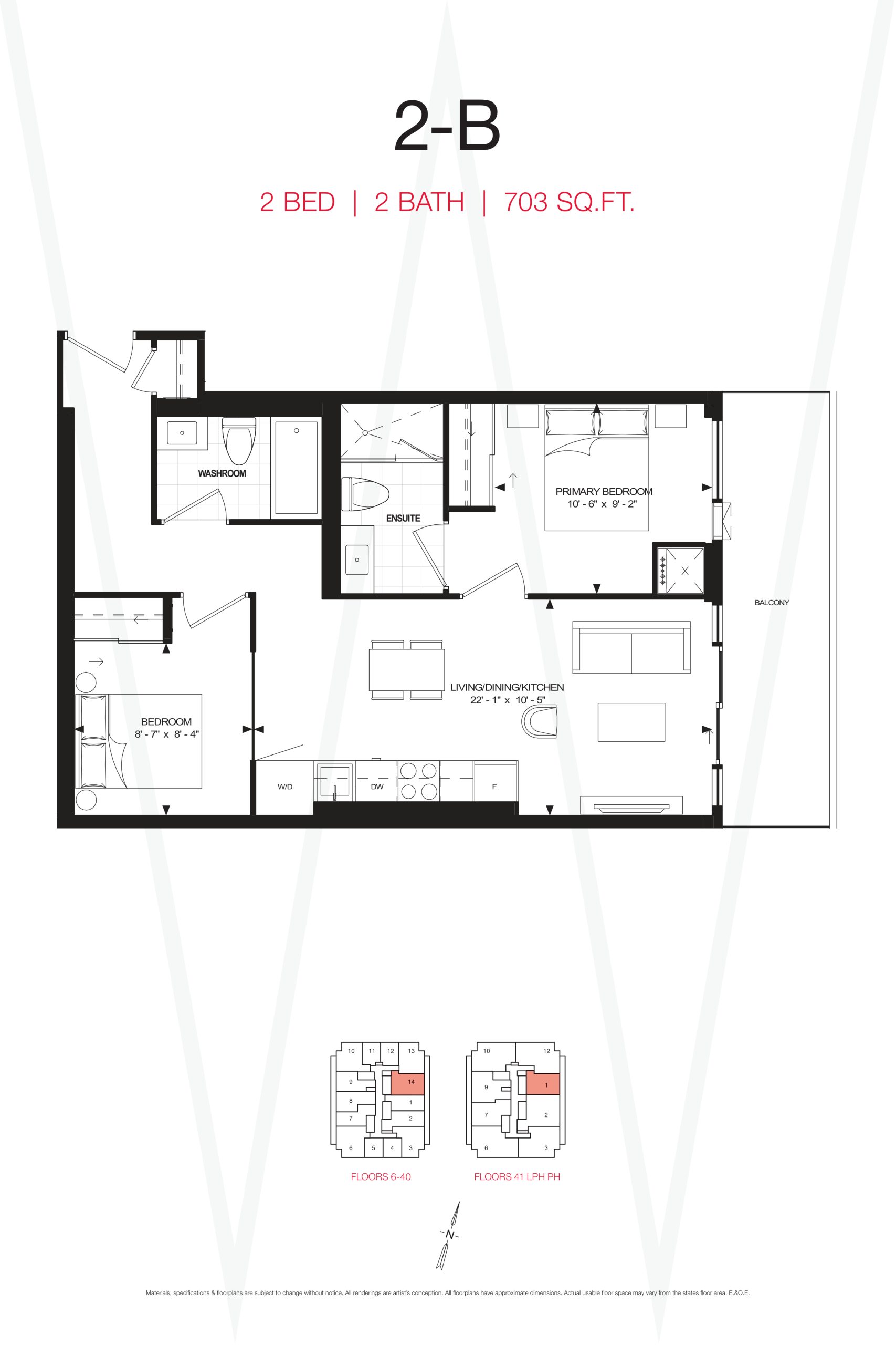 2-B floor plan
